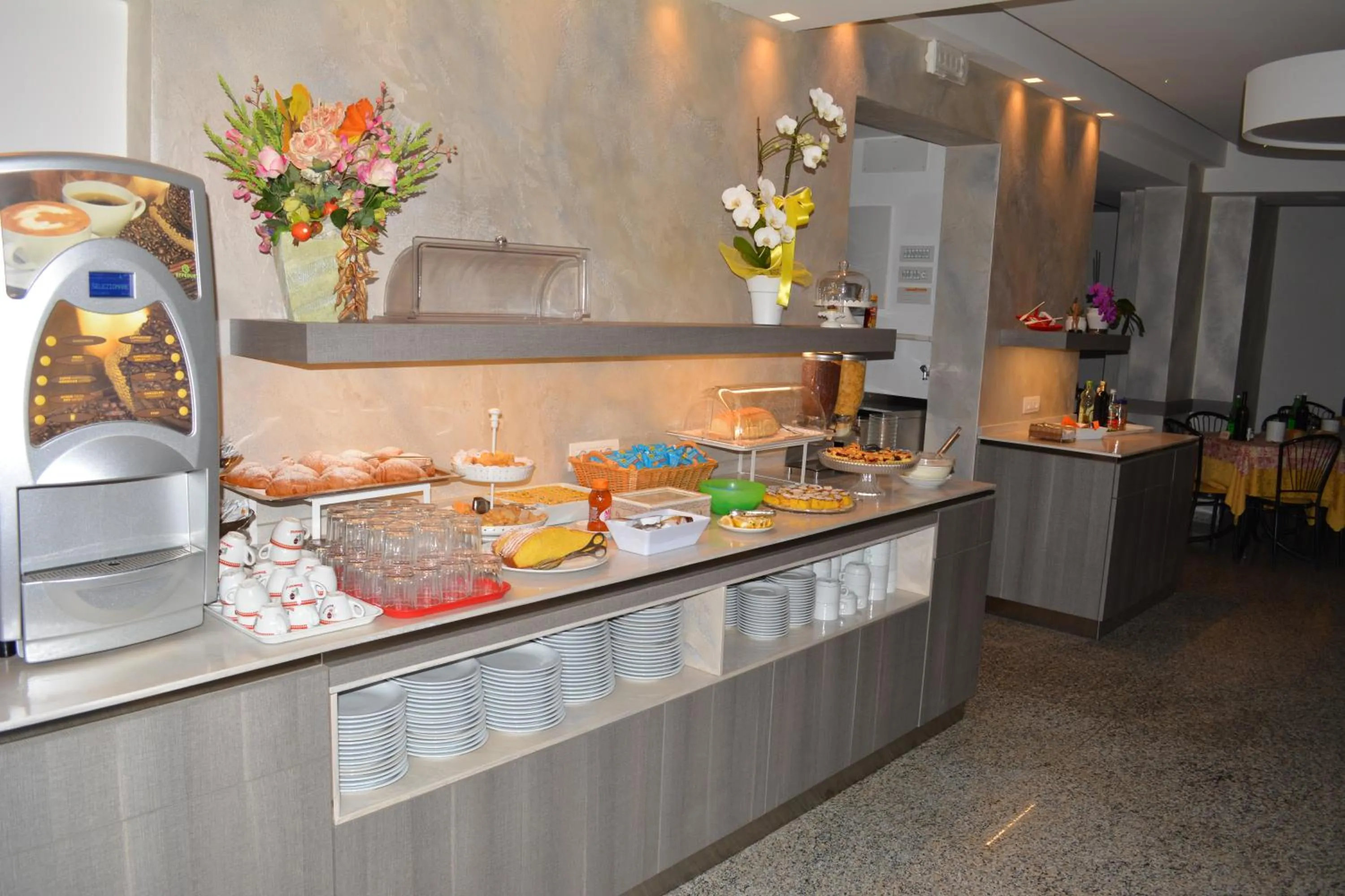 Italian breakfast in Hotel Universal