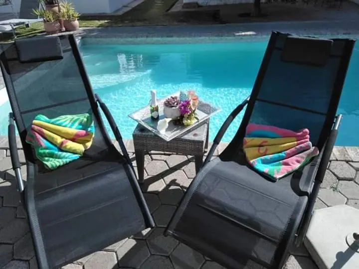 Pool view in Annies House