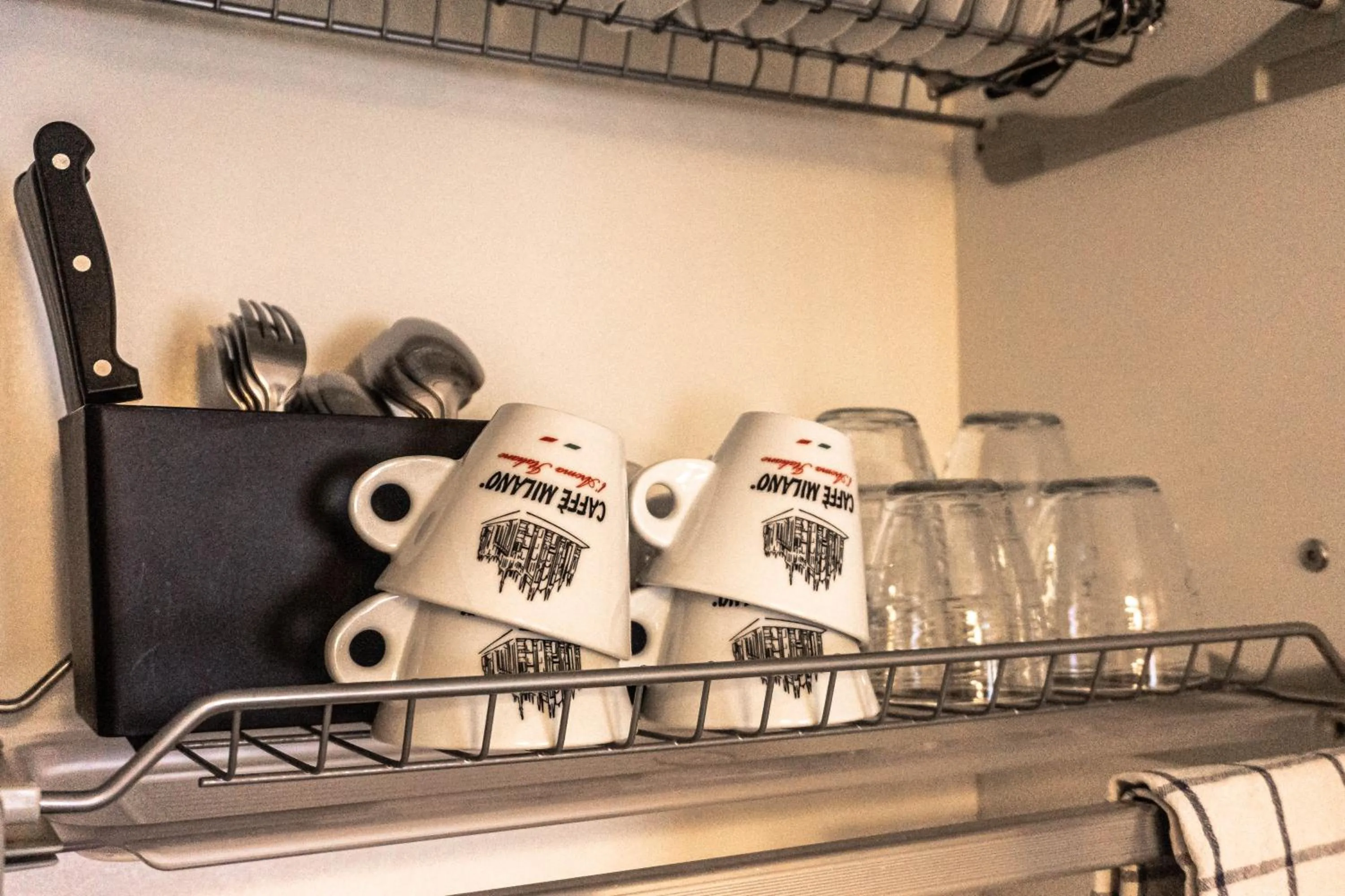 Kitchen or kitchenette in Aparthotel Meneghino