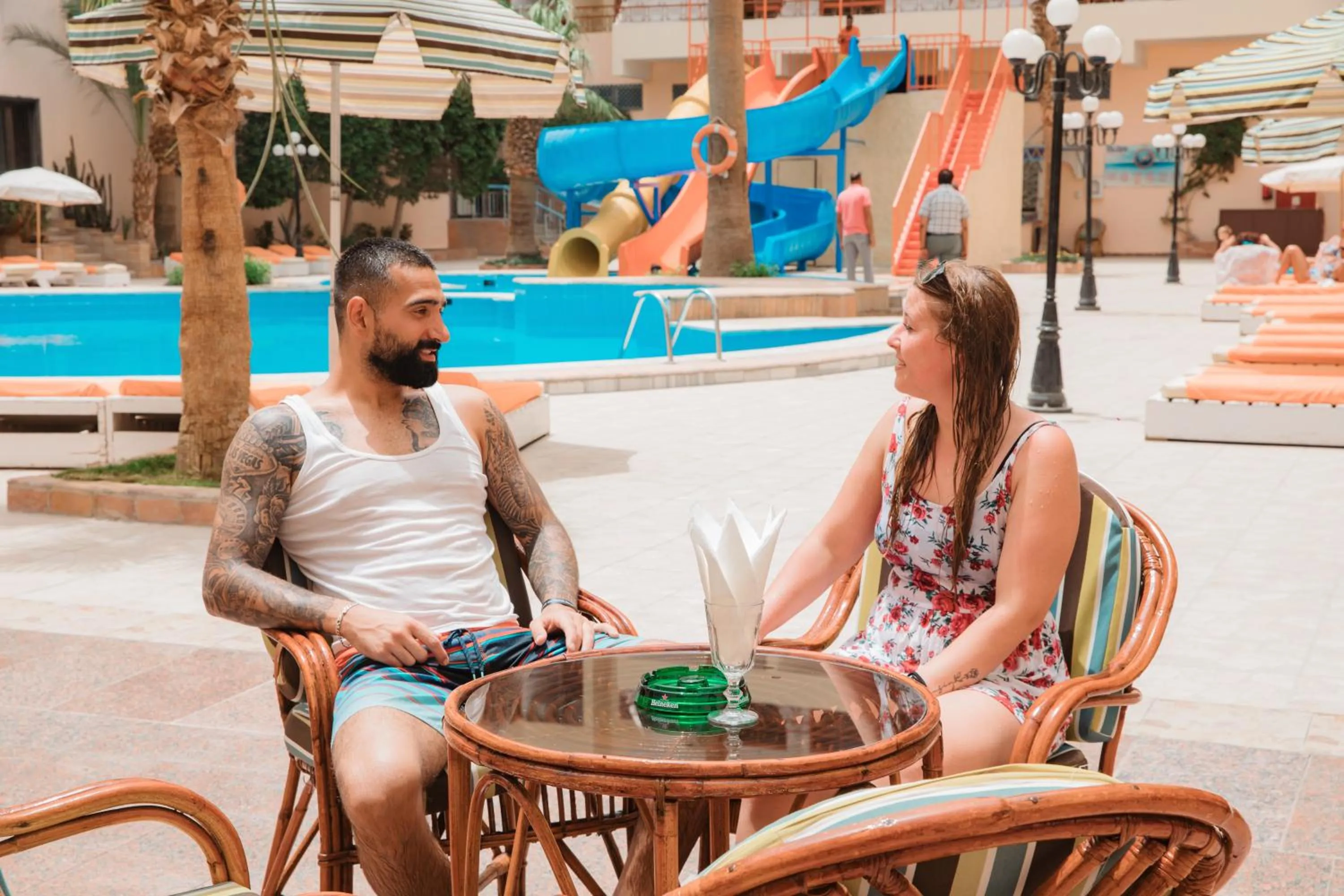 Seating area in Empire Hotel Aqua Park