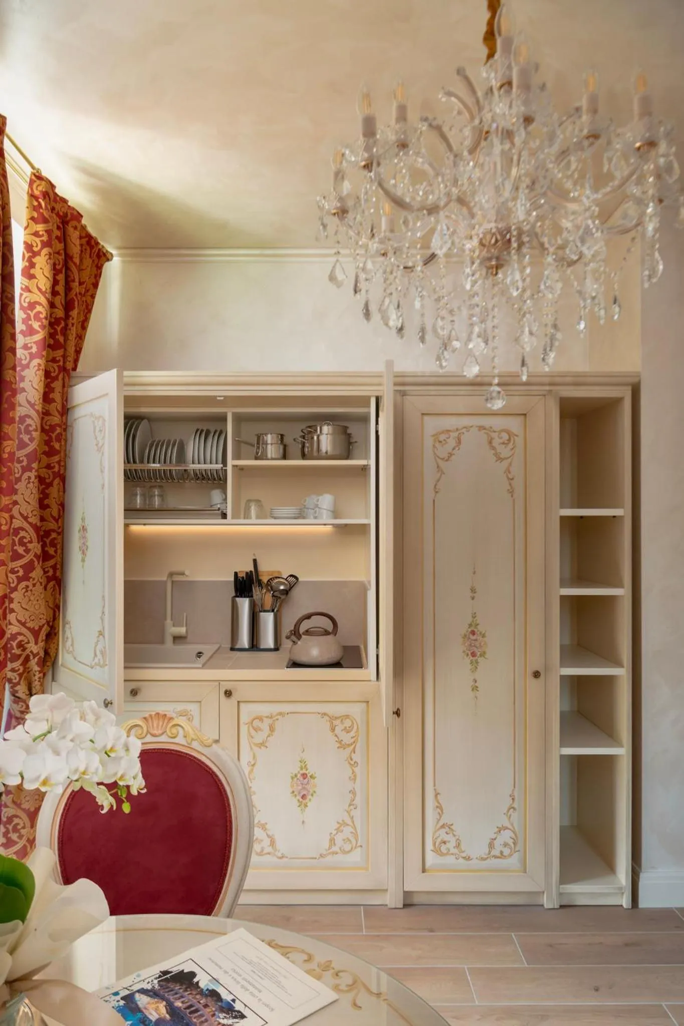 Kitchen or kitchenette in Relais Empire