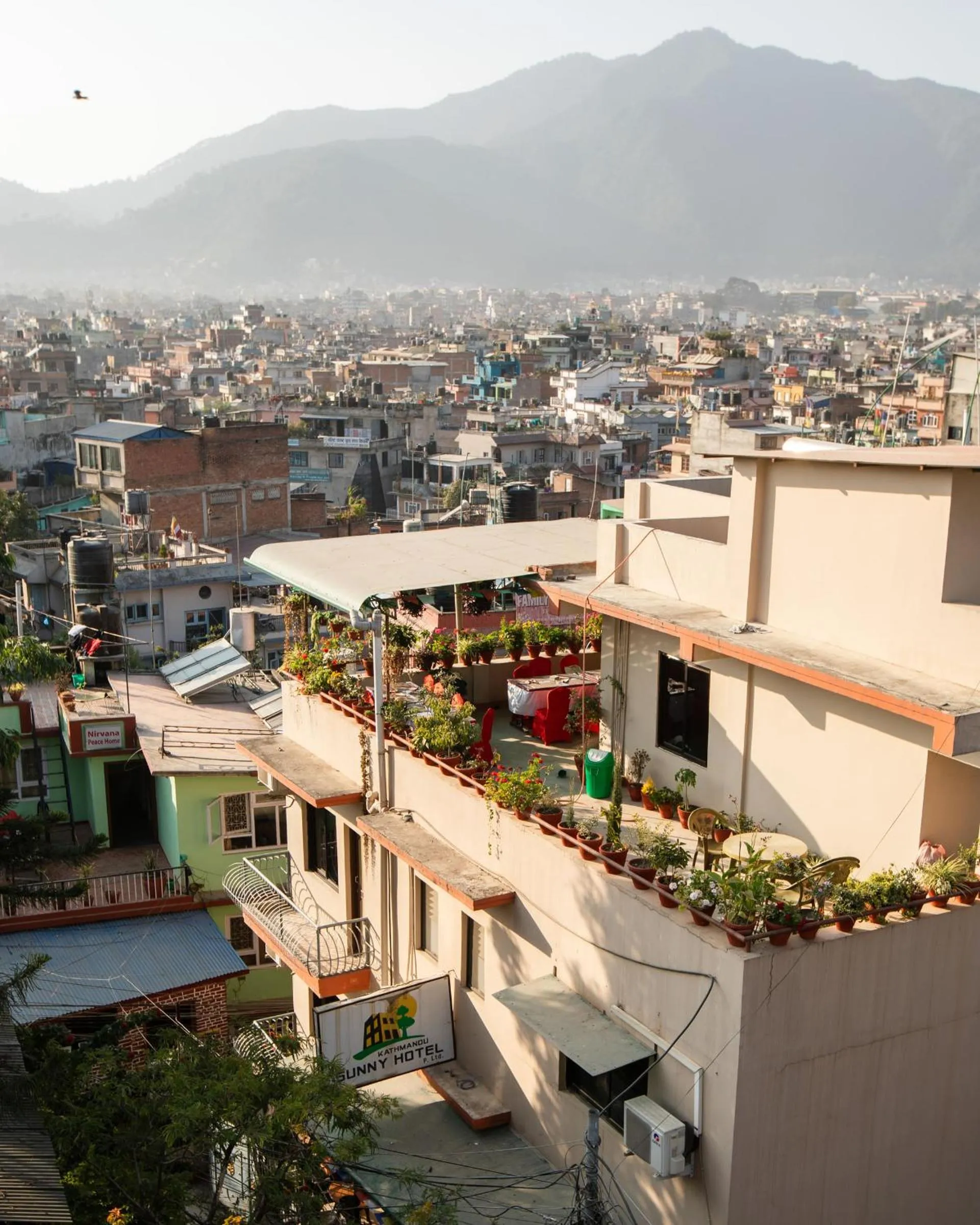 Bird's eye view in Kathmandu Sunny Hotel