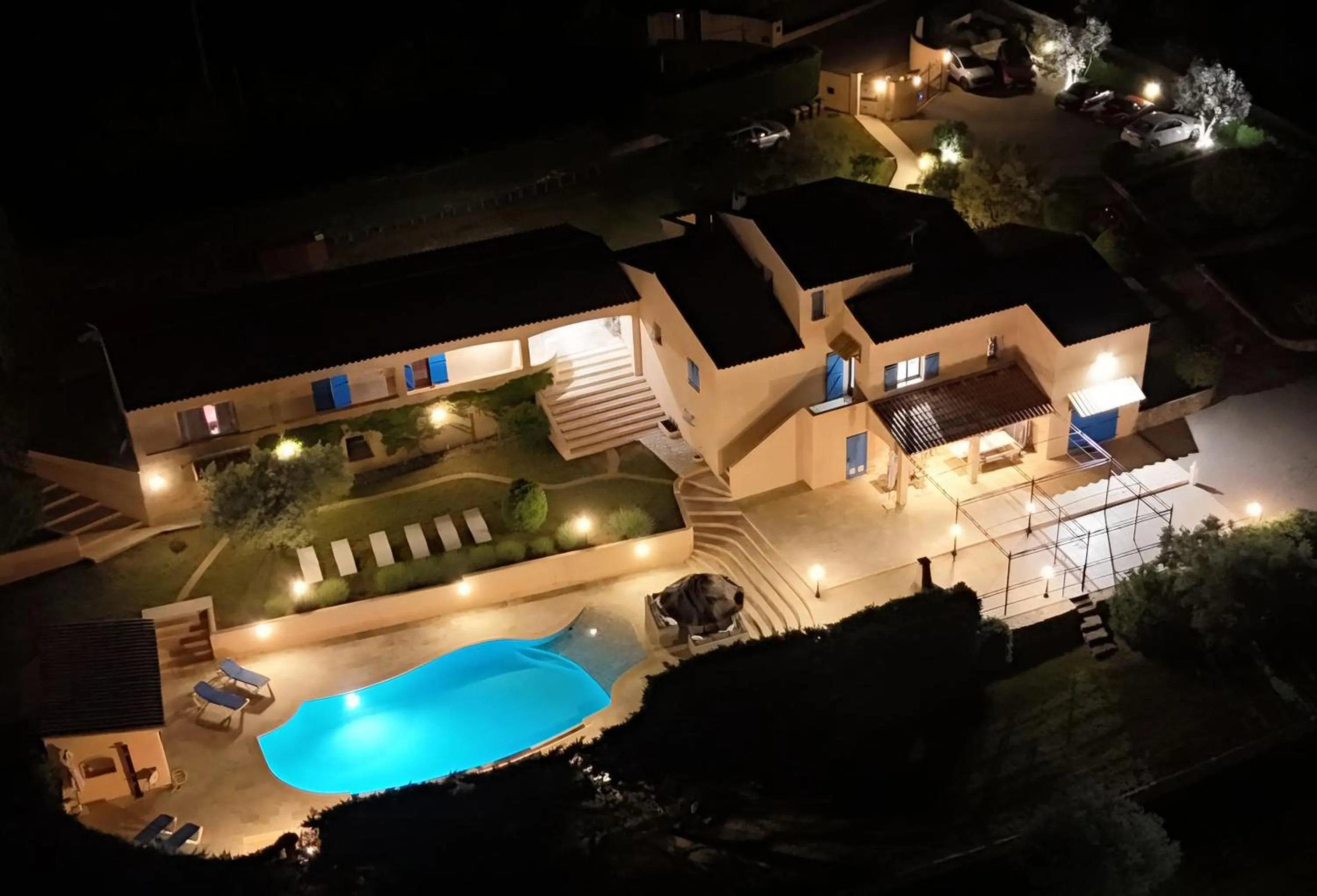 Bird's eye view in La Bastide Des Selves