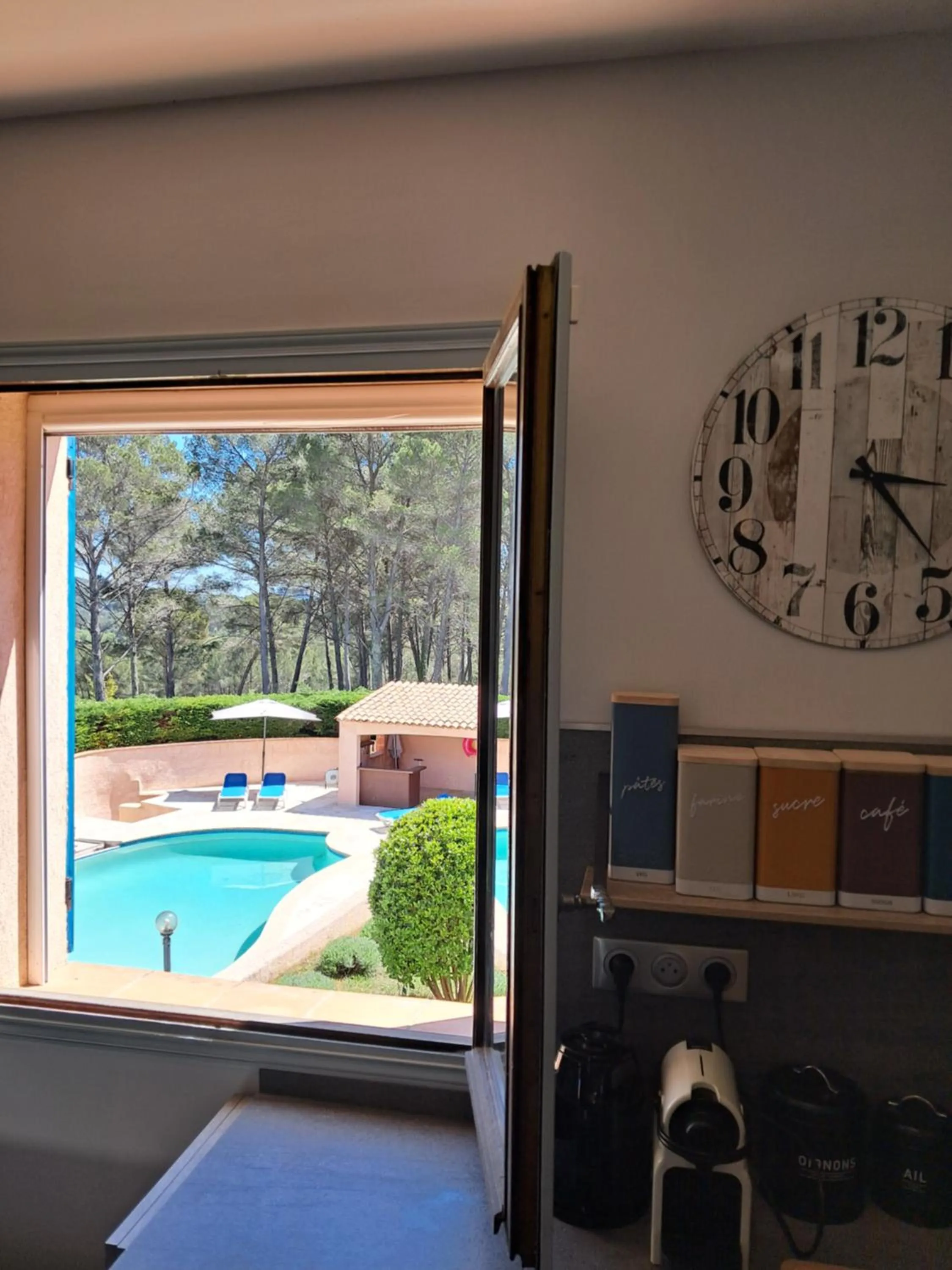 Pool view in La Bastide Des Selves
