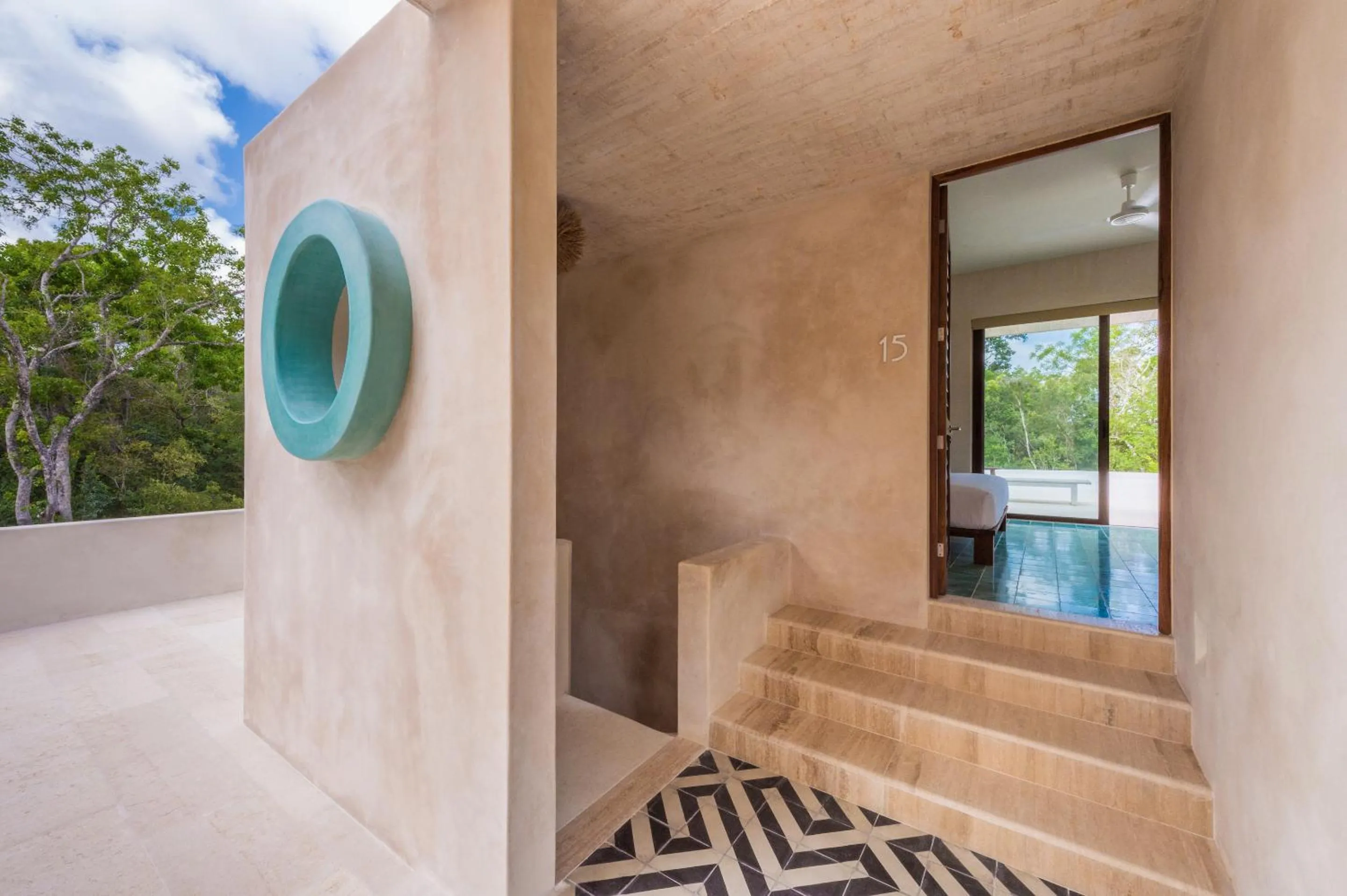 Decorative detail in Hotel Tiki Tiki Tulum