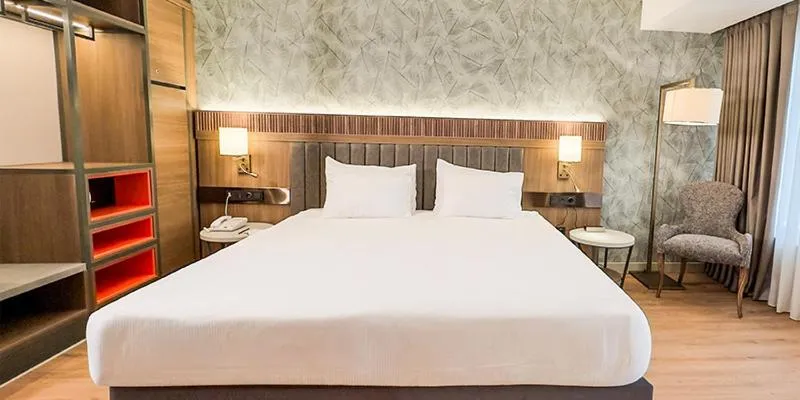 Bed in Paşapark Selçuklu Hotel