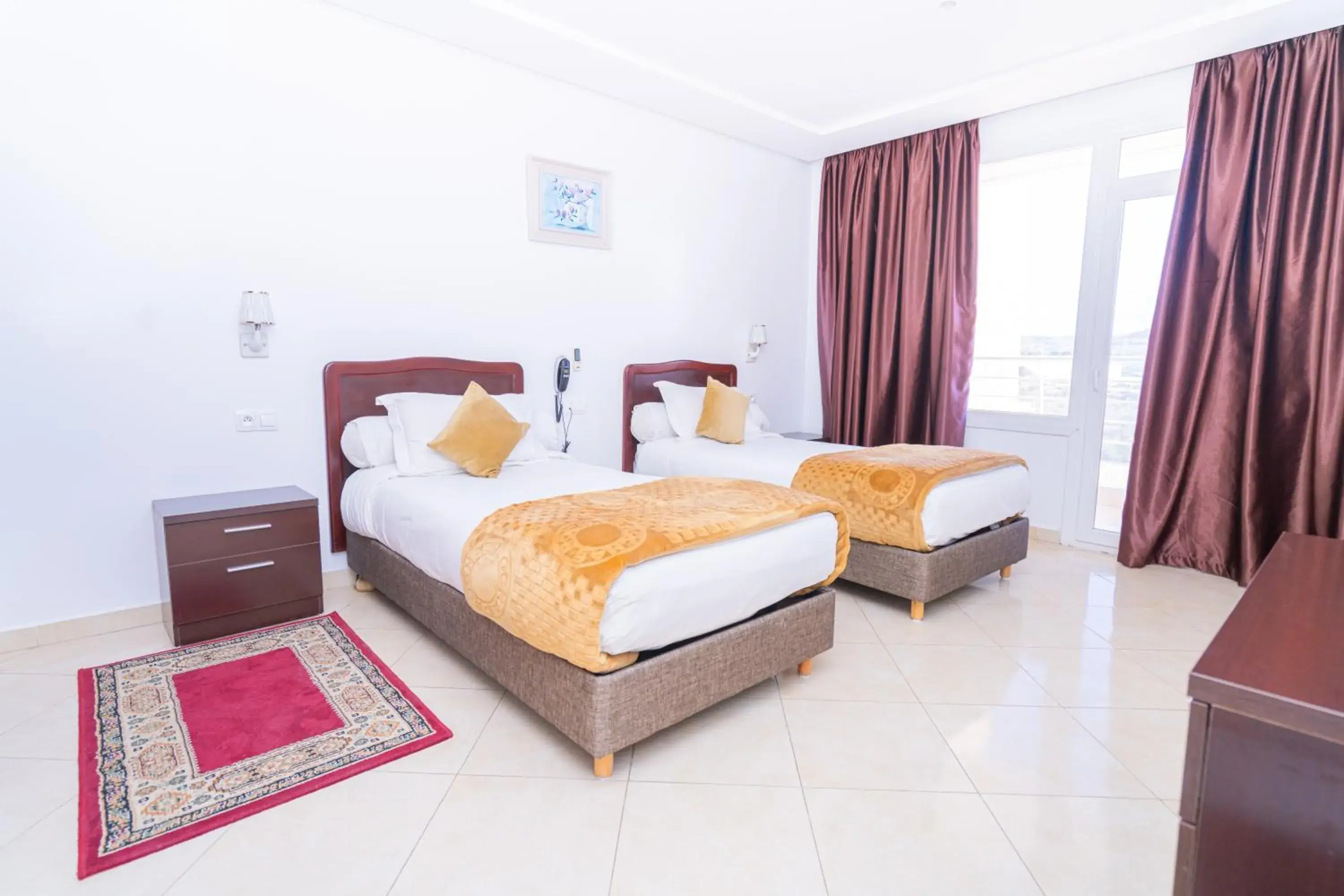 Bed in Tanger Med Hotel, Conference & Catering Bed in Tanger Med Hotel, Conference & Catering