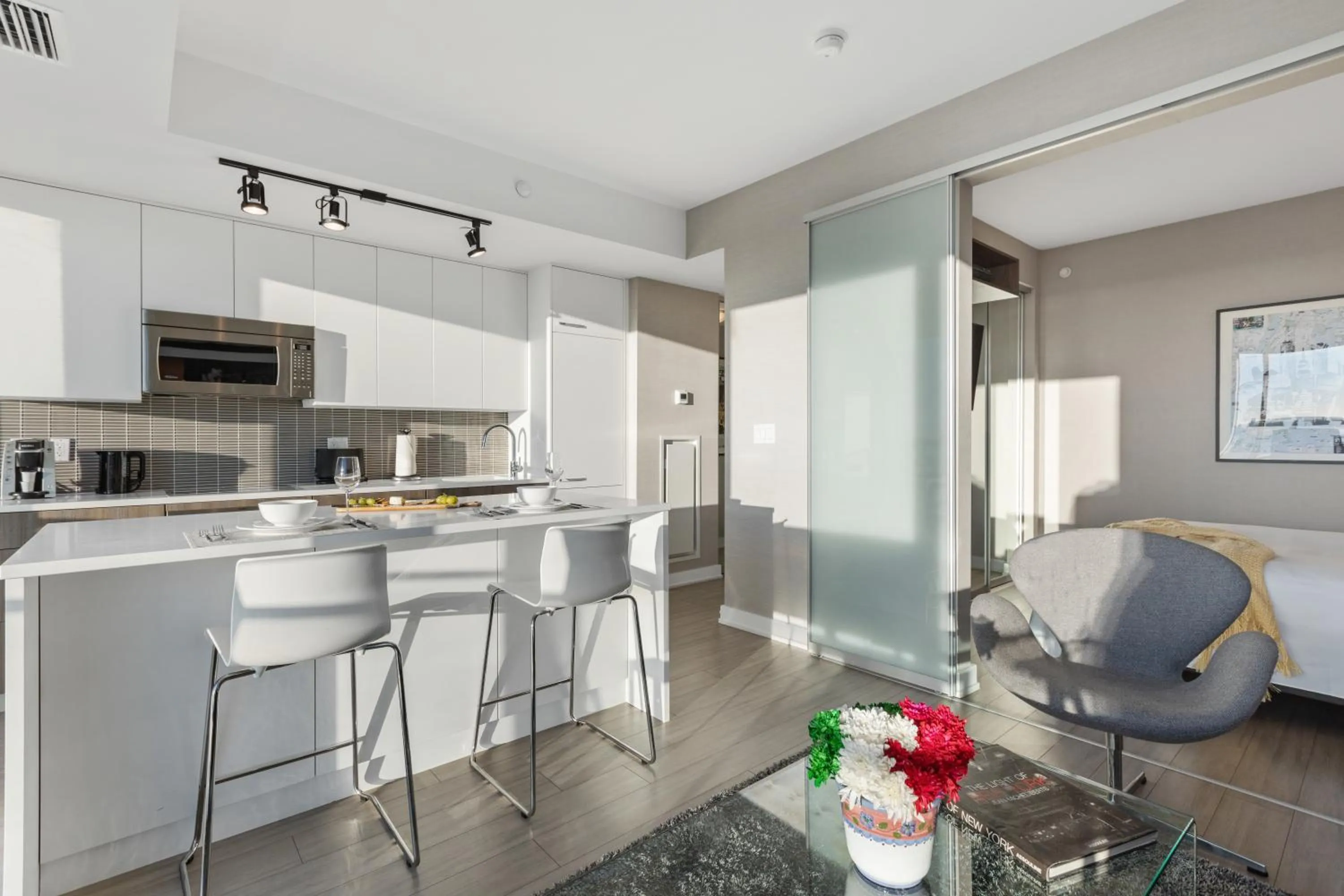 Kitchen or kitchenette in SOHO Residences Champagne