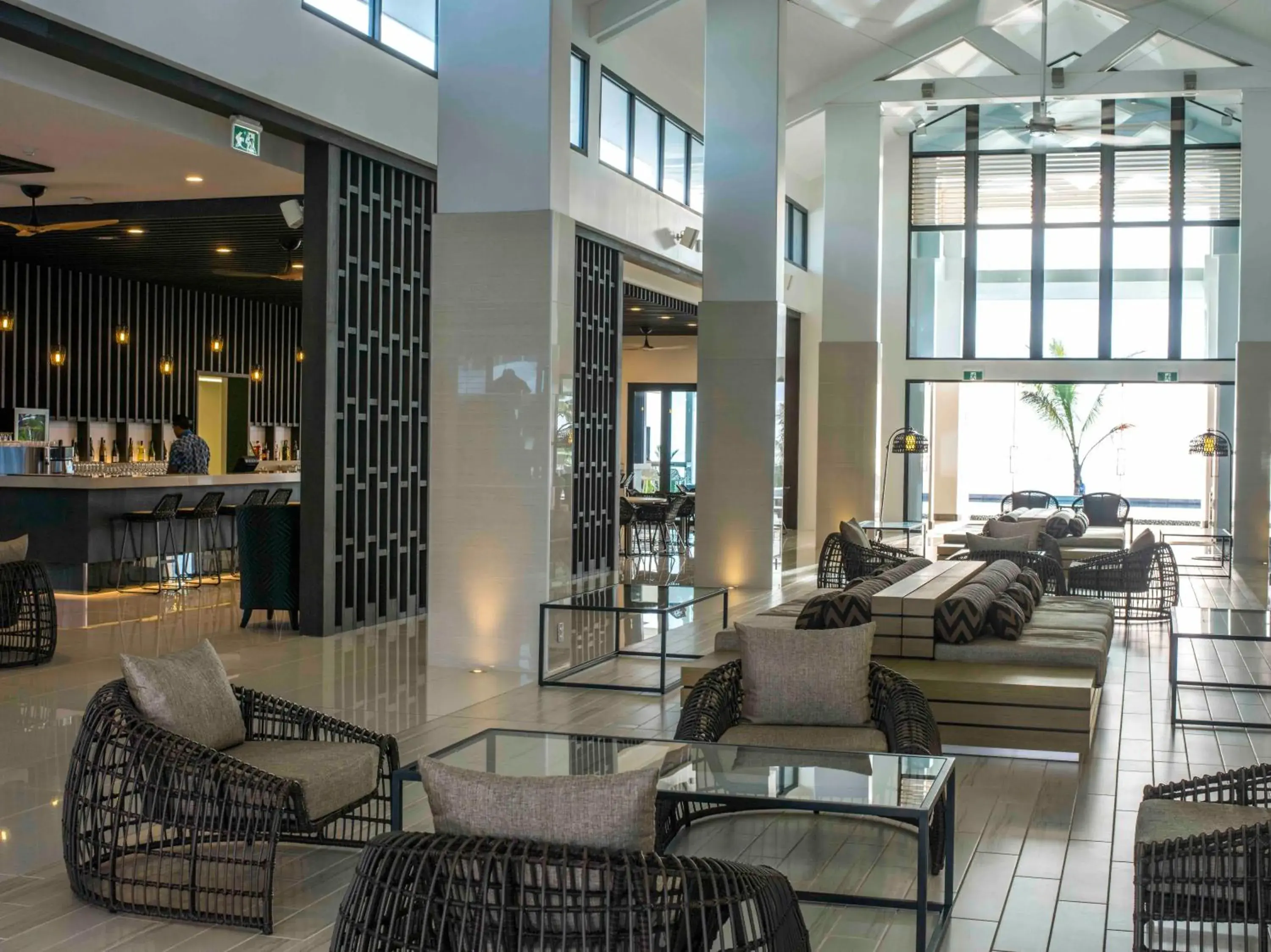 Lobby or reception in Taumeasina Island Resort Lobby or reception in Taumeasina Island Resort