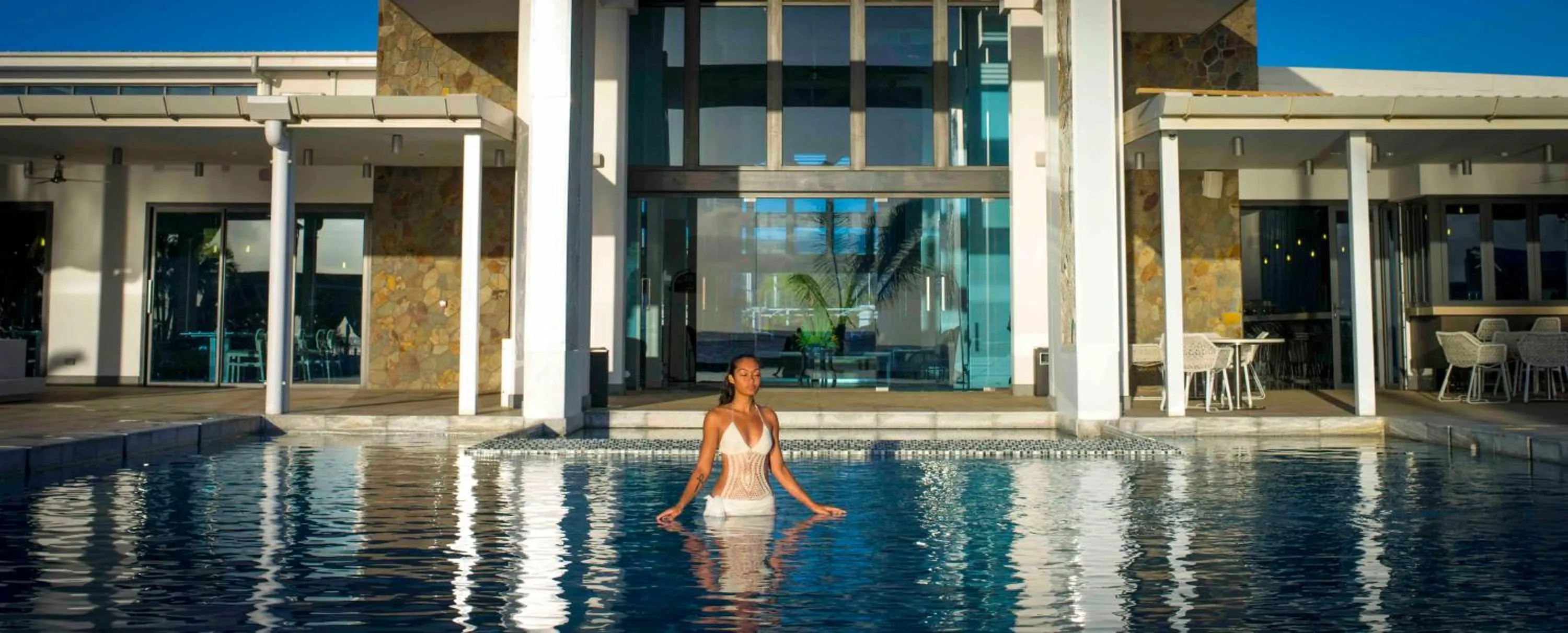 Guests in Taumeasina Island Resort