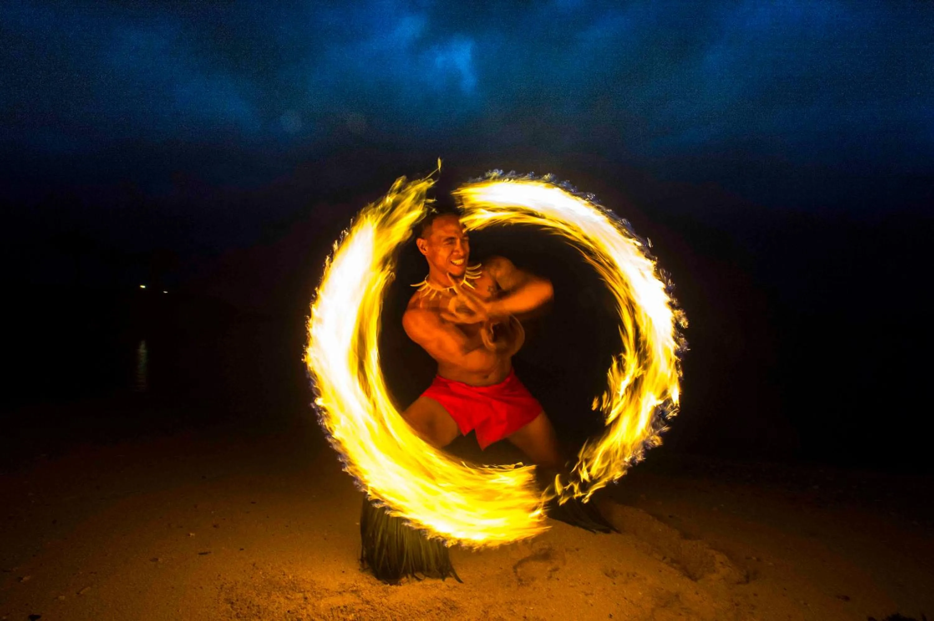 Guests in Taumeasina Island Resort