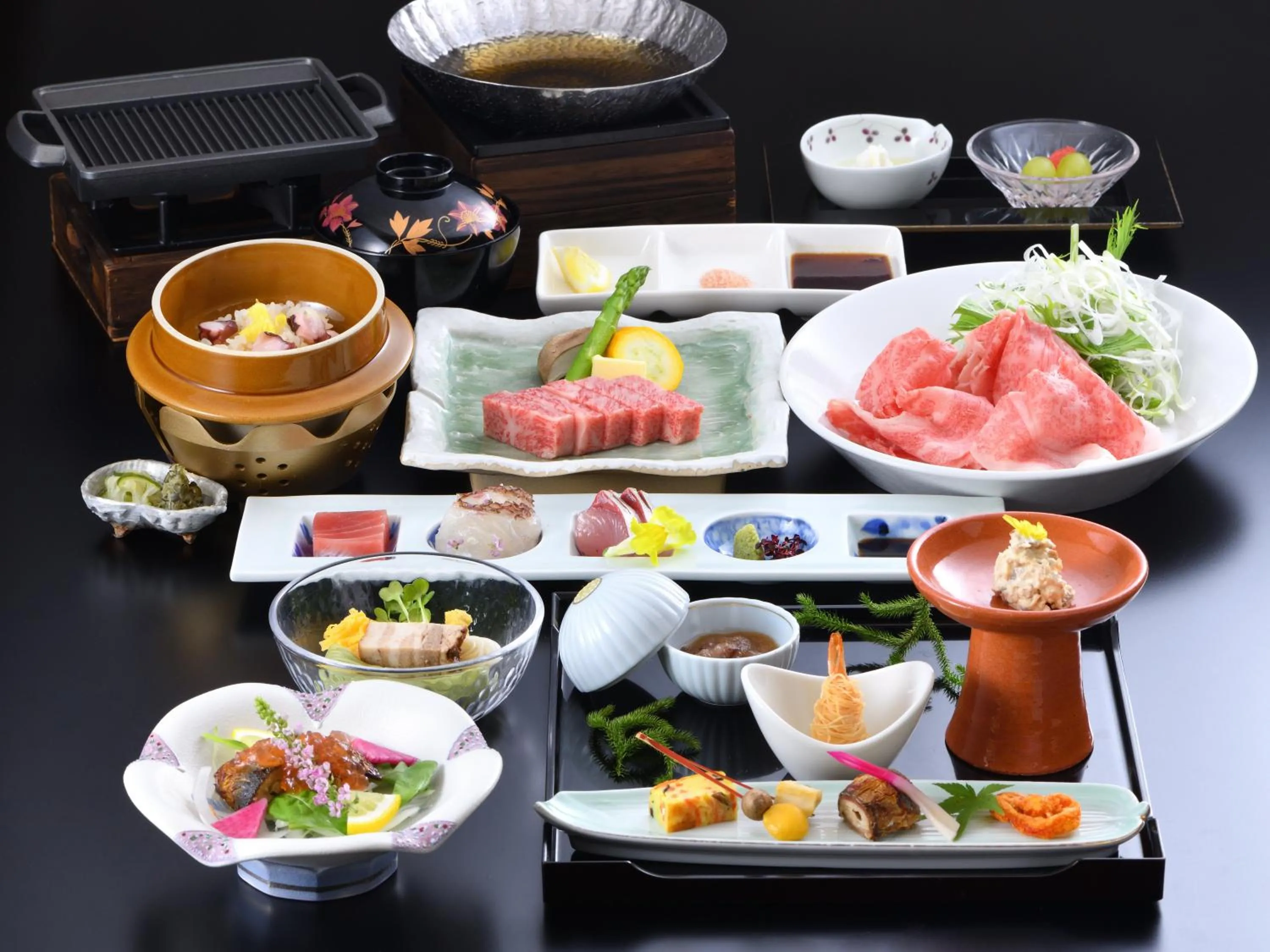 Dinner in Yunogo Onsen HOTEL YUNOMORI BISYUNKAKU