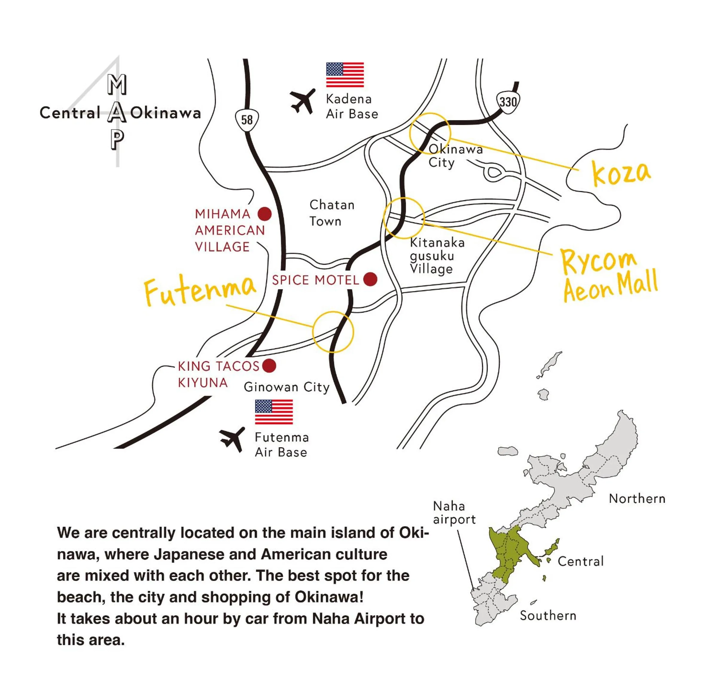 Off site in Spice Motel Okinawa