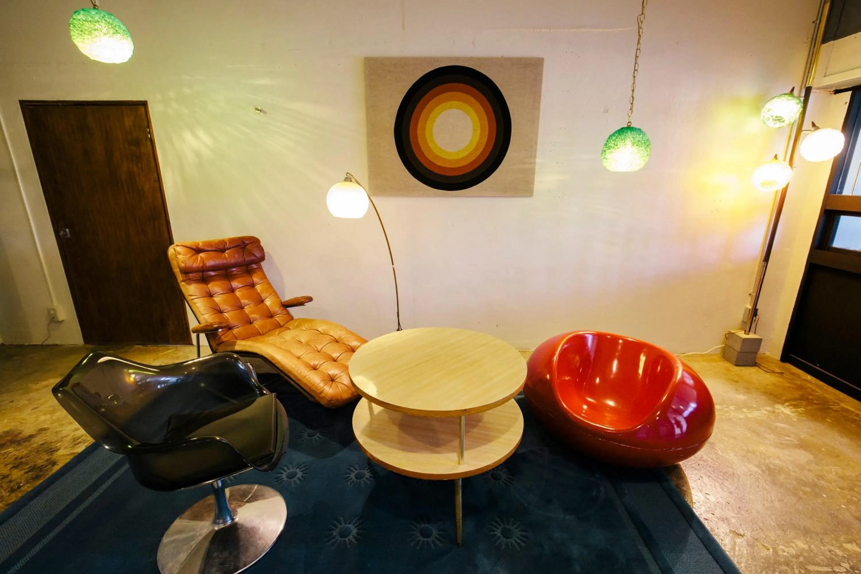 Communal lounge/ TV room in Spice Motel Okinawa