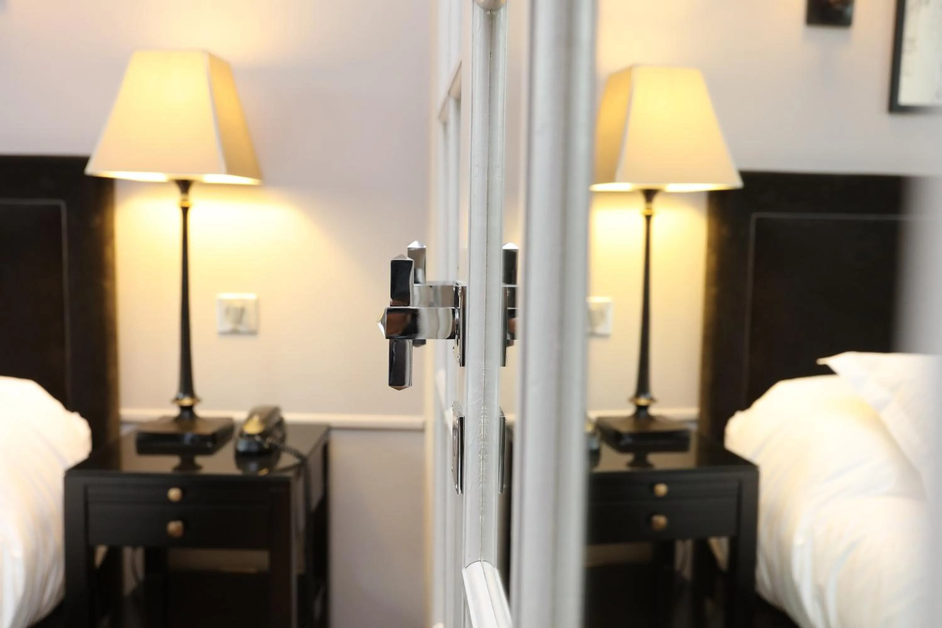 Decorative detail, Bed in Hotel Saint-Louis Pigalle