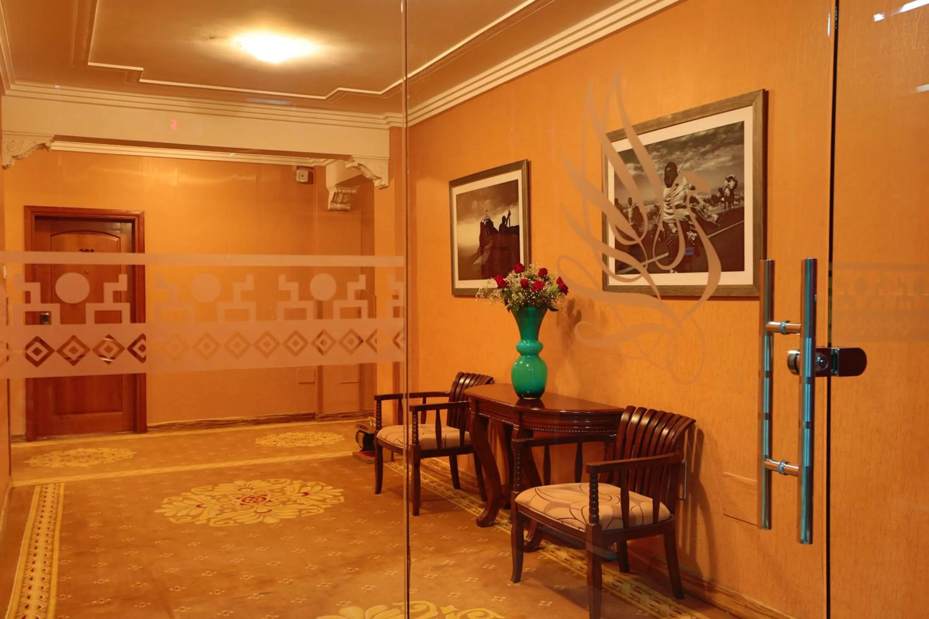 Decorative detail in Abyssinia Renaissance Hotel