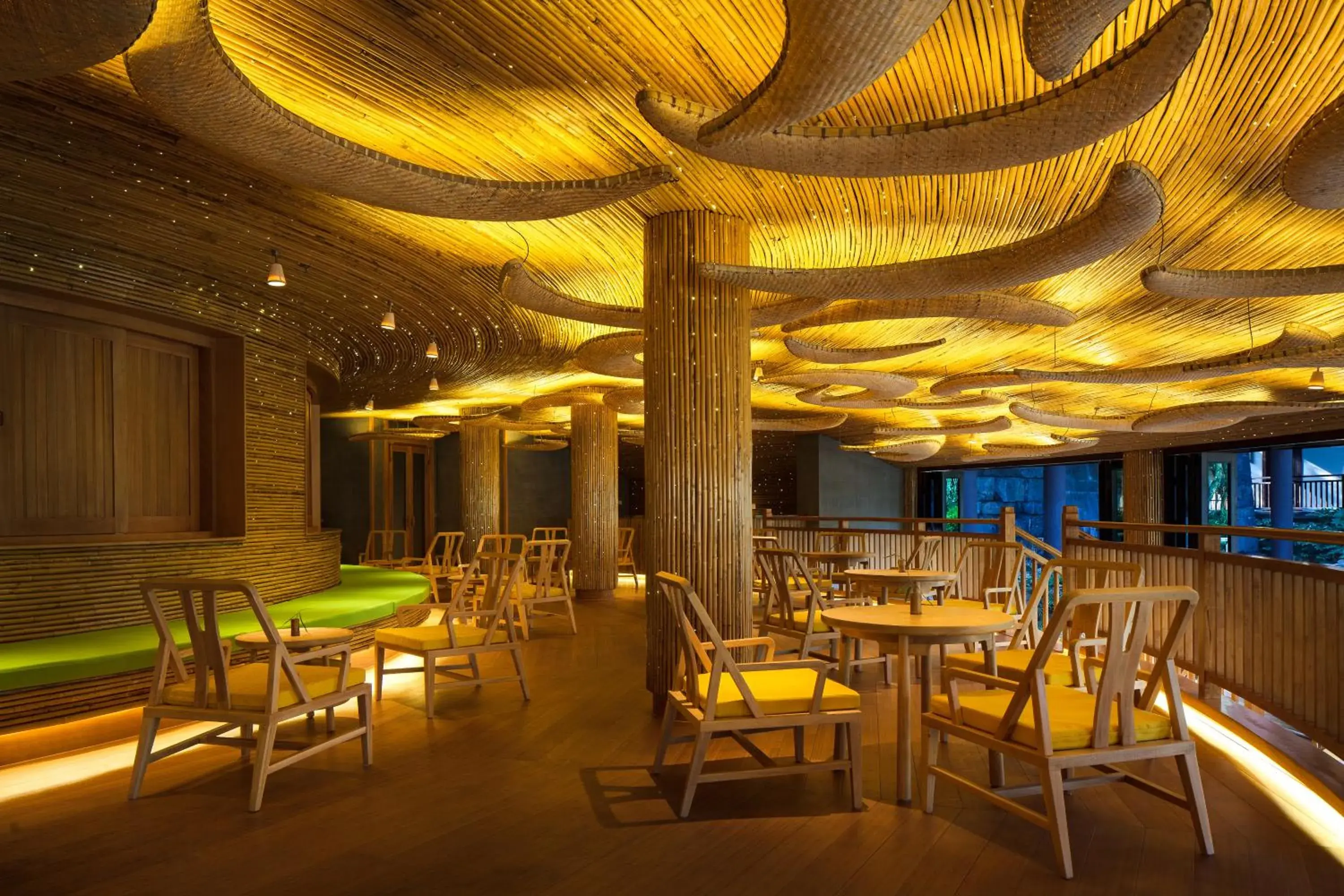 Lounge or bar in Six Senses Qing Cheng Mountain Lounge or bar in Six Senses Qing Cheng Mountain