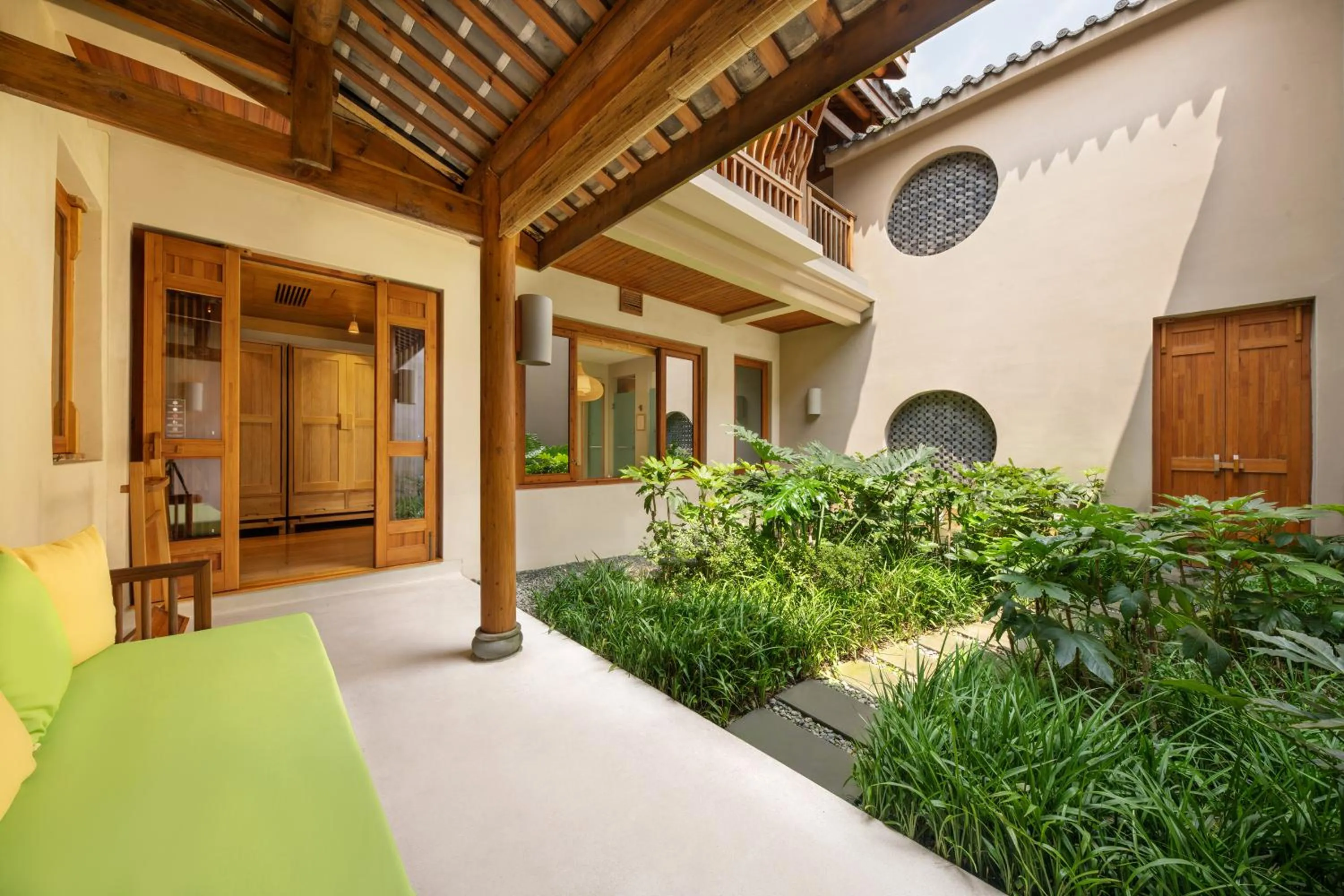 Garden view in Six Senses Qing Cheng Mountain