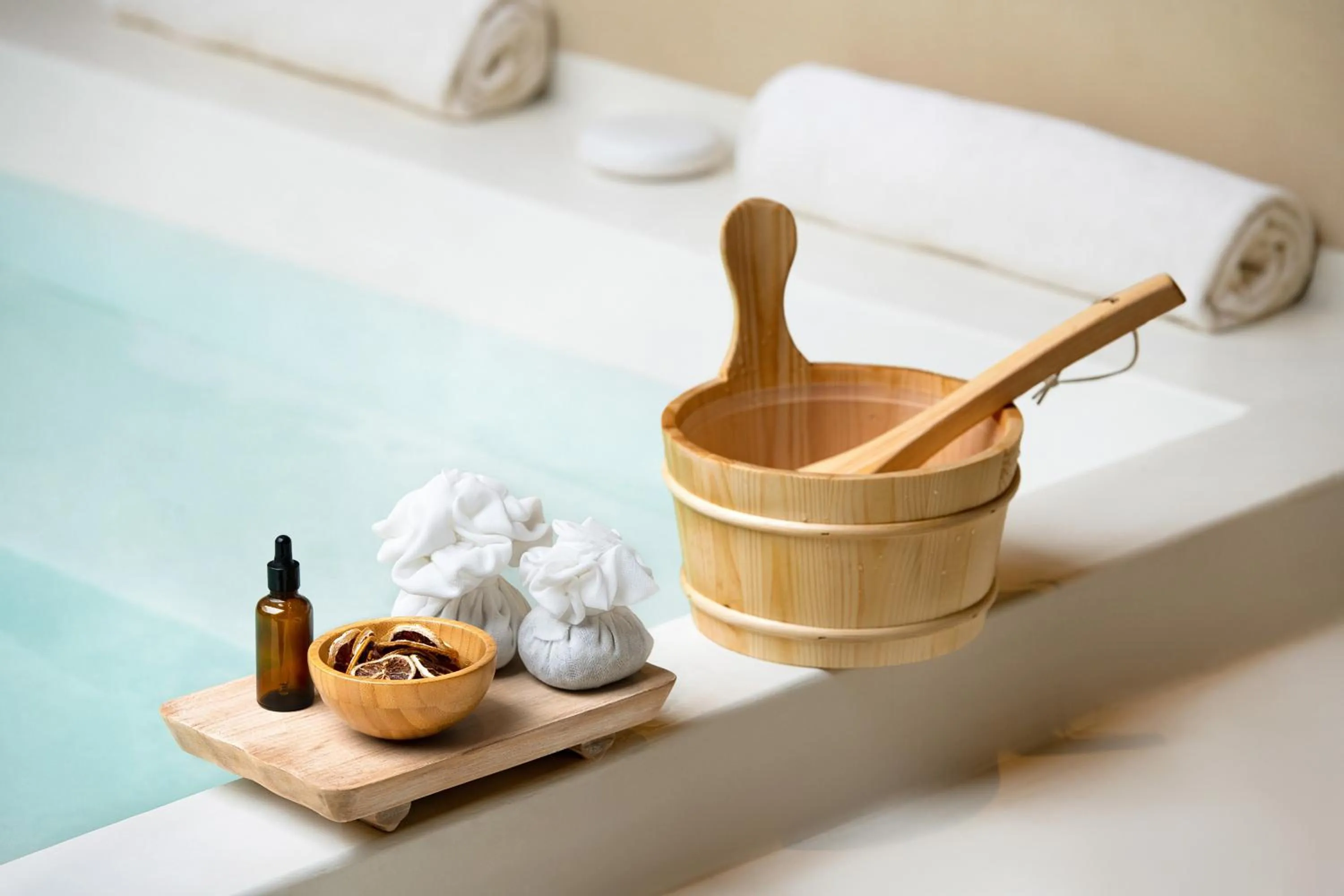 Open Air Bath in Six Senses Qing Cheng Mountain