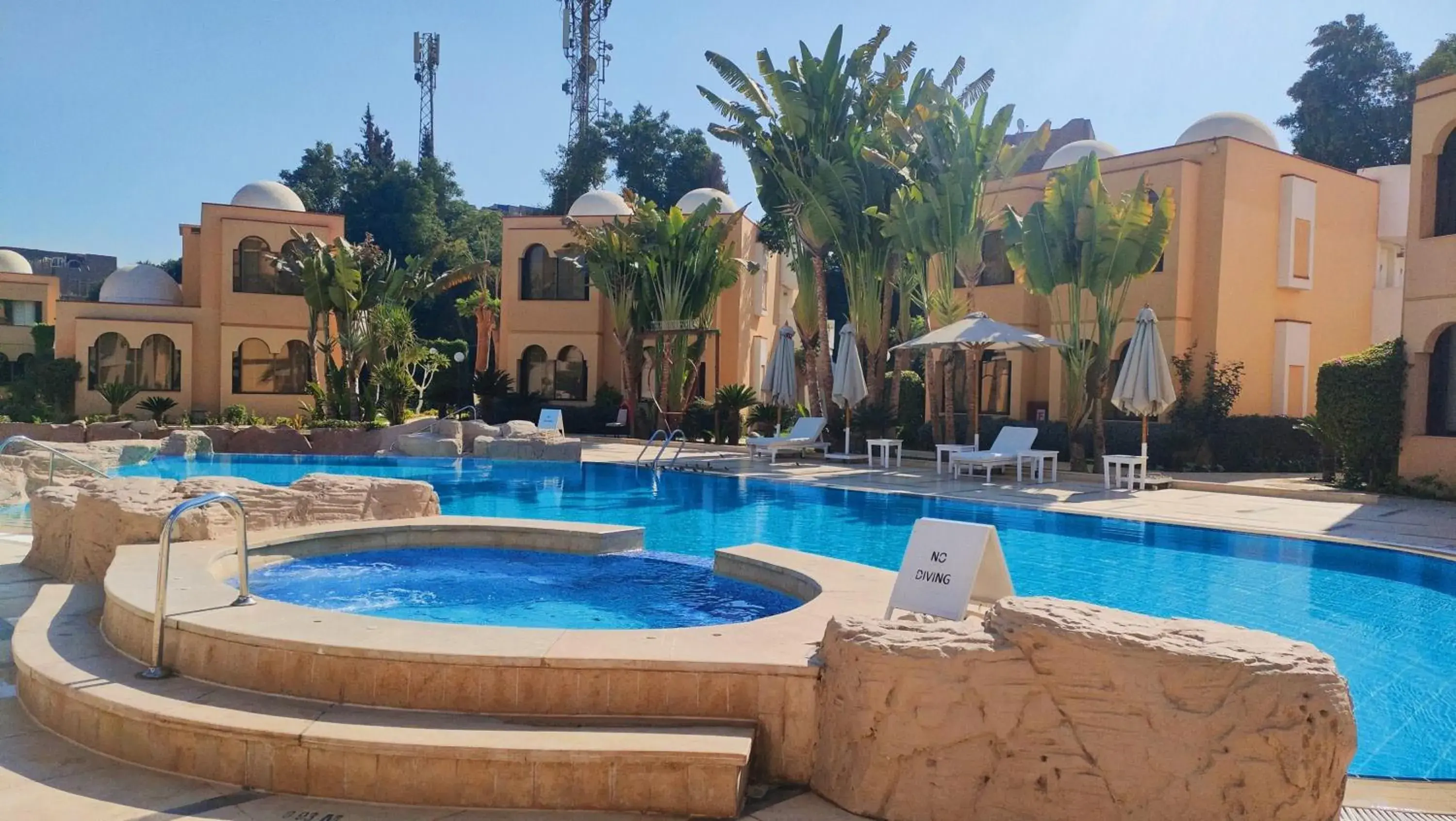 Pool view in Steigenberger Resort Achti Pool view in Steigenberger Resort Achti