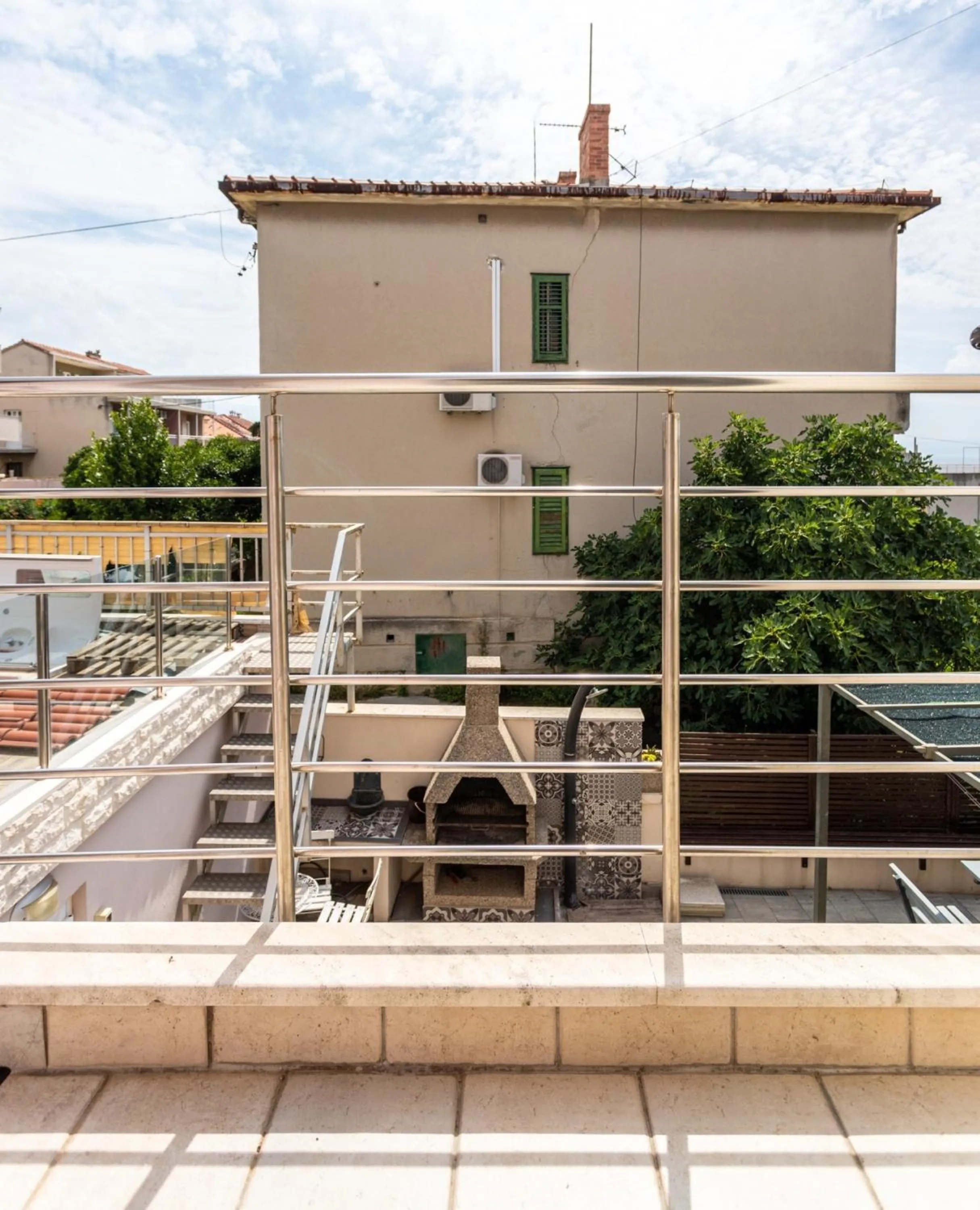 Balcony/Terrace in Villa Violeta with the sea view, 3 min walk to the beach
