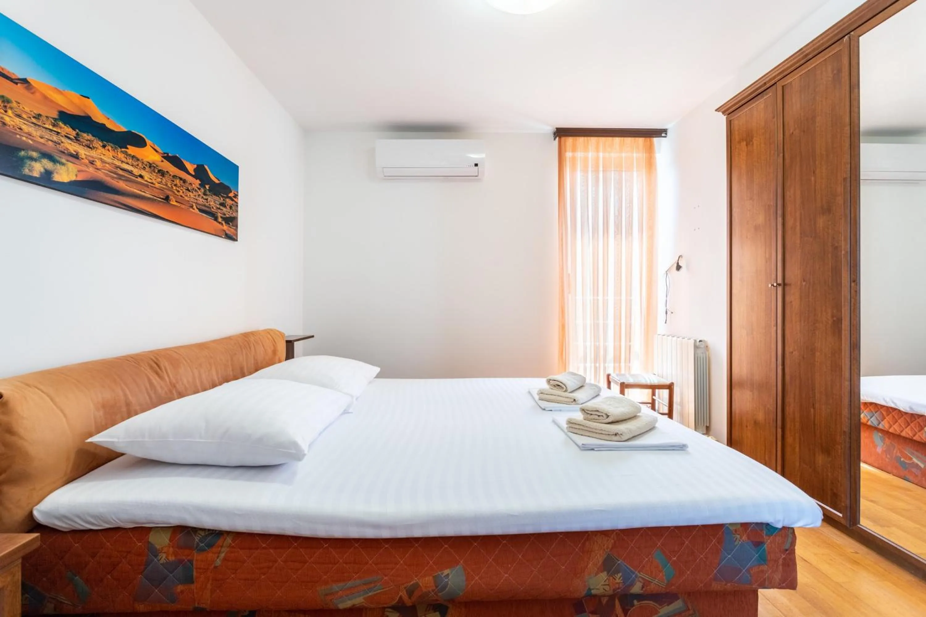 Bed in Villa Violeta with the sea view, 3 min walk to the beach