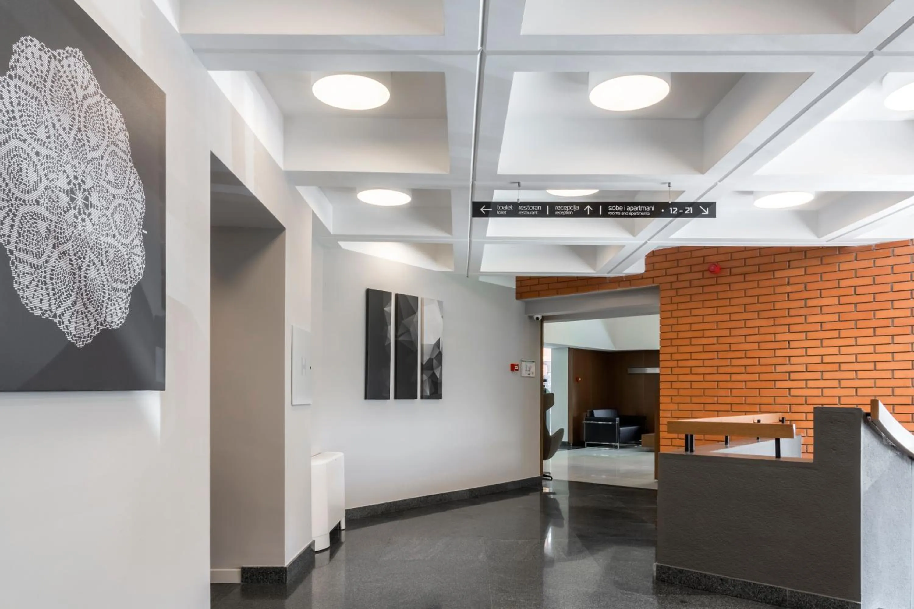 Lobby or reception in Hotel Orasac Garni