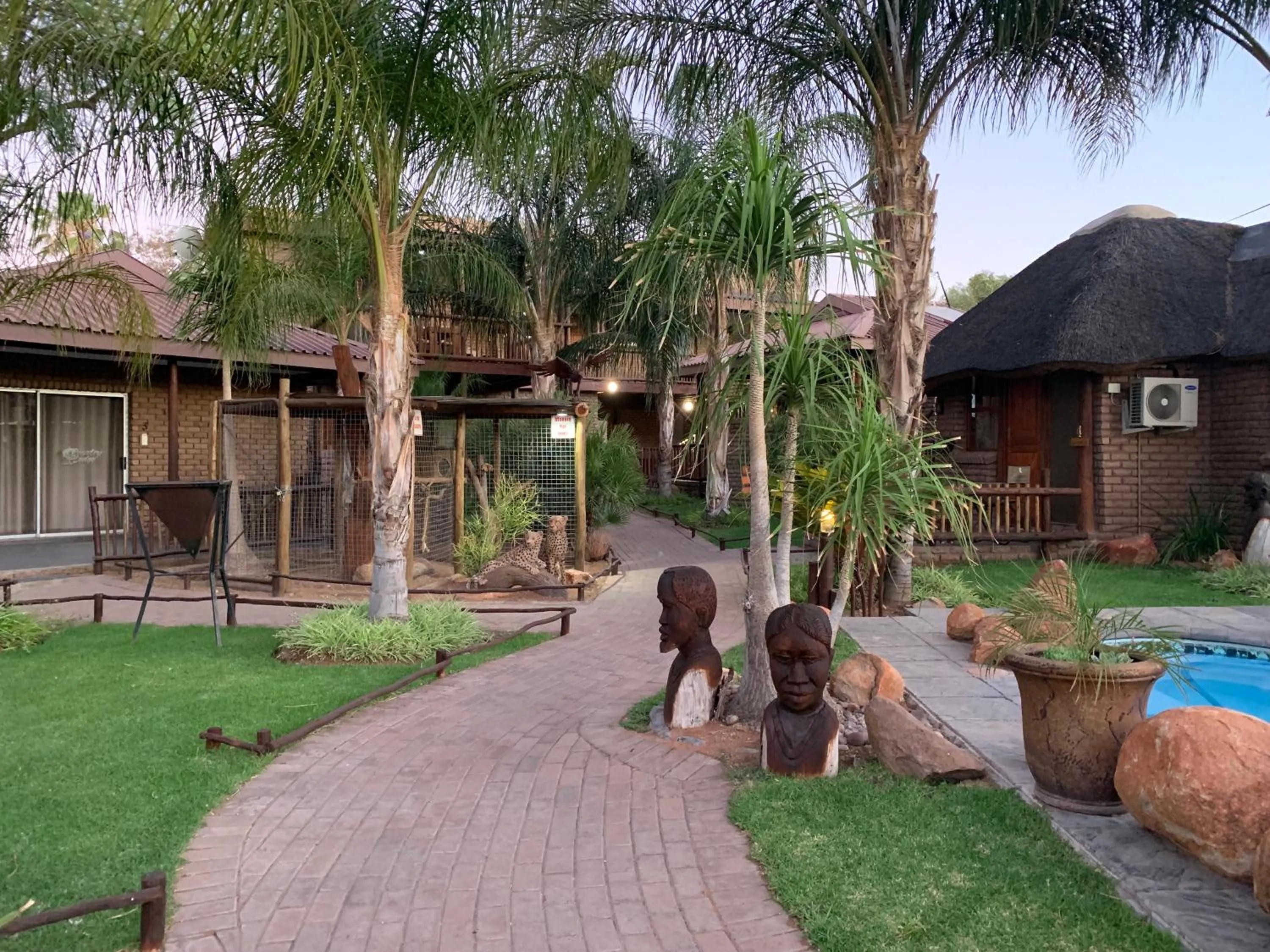 Garden view in Country Lodge