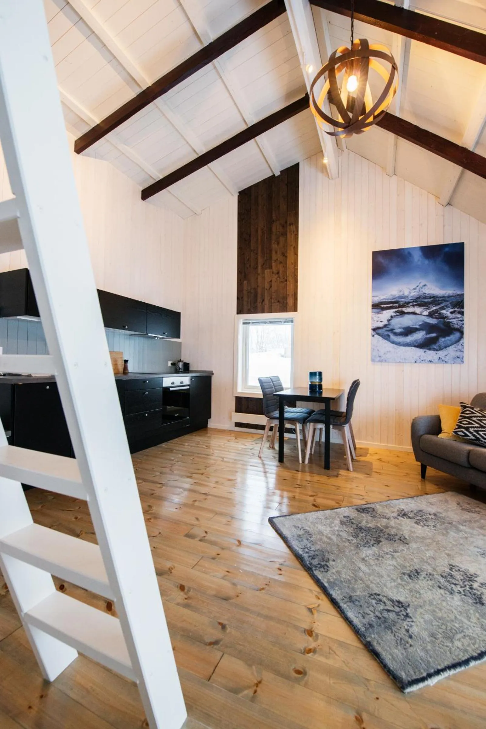 Kitchen or kitchenette in Hattvika Lodge