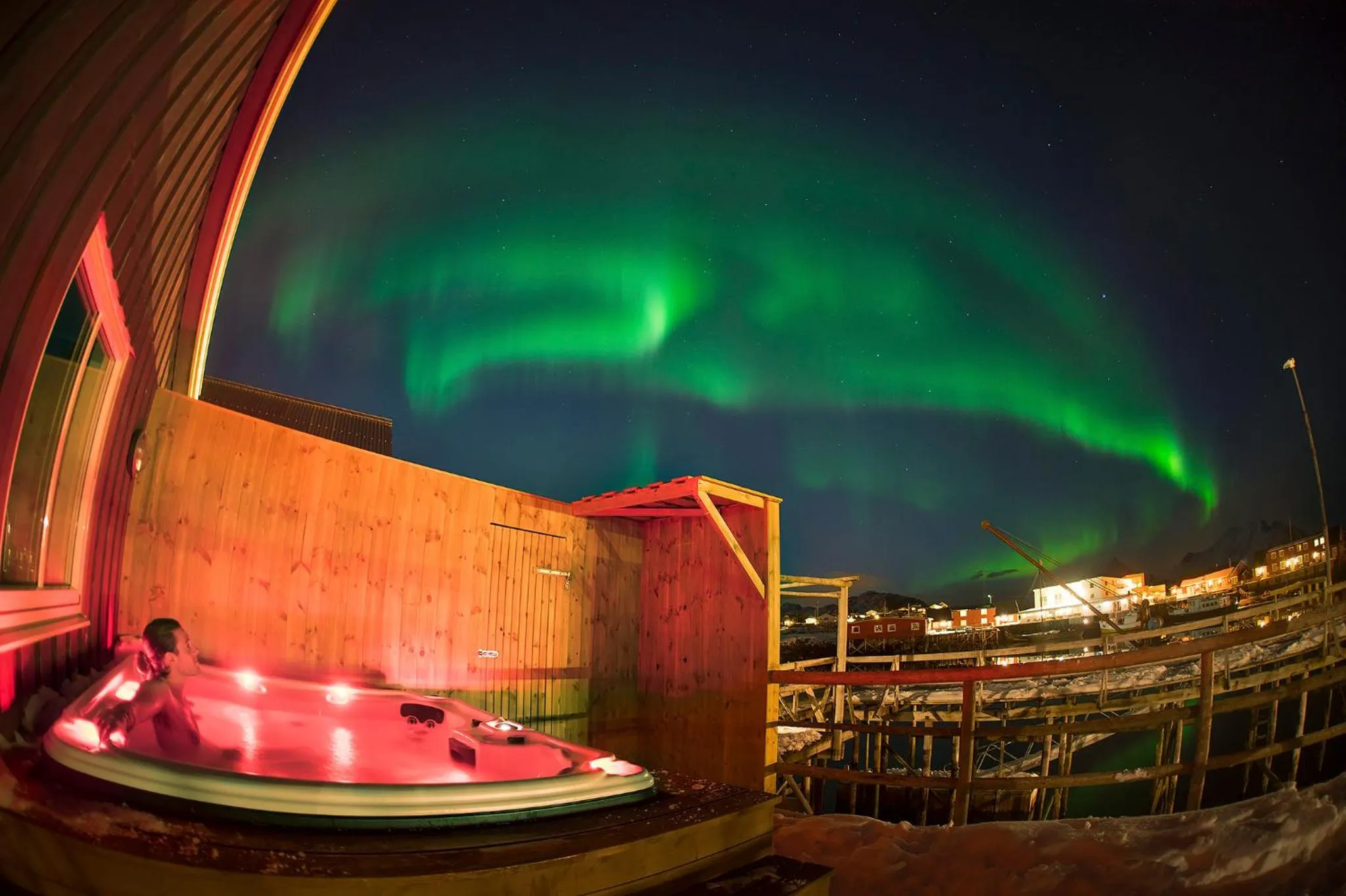 Swimming pool in Hattvika Lodge