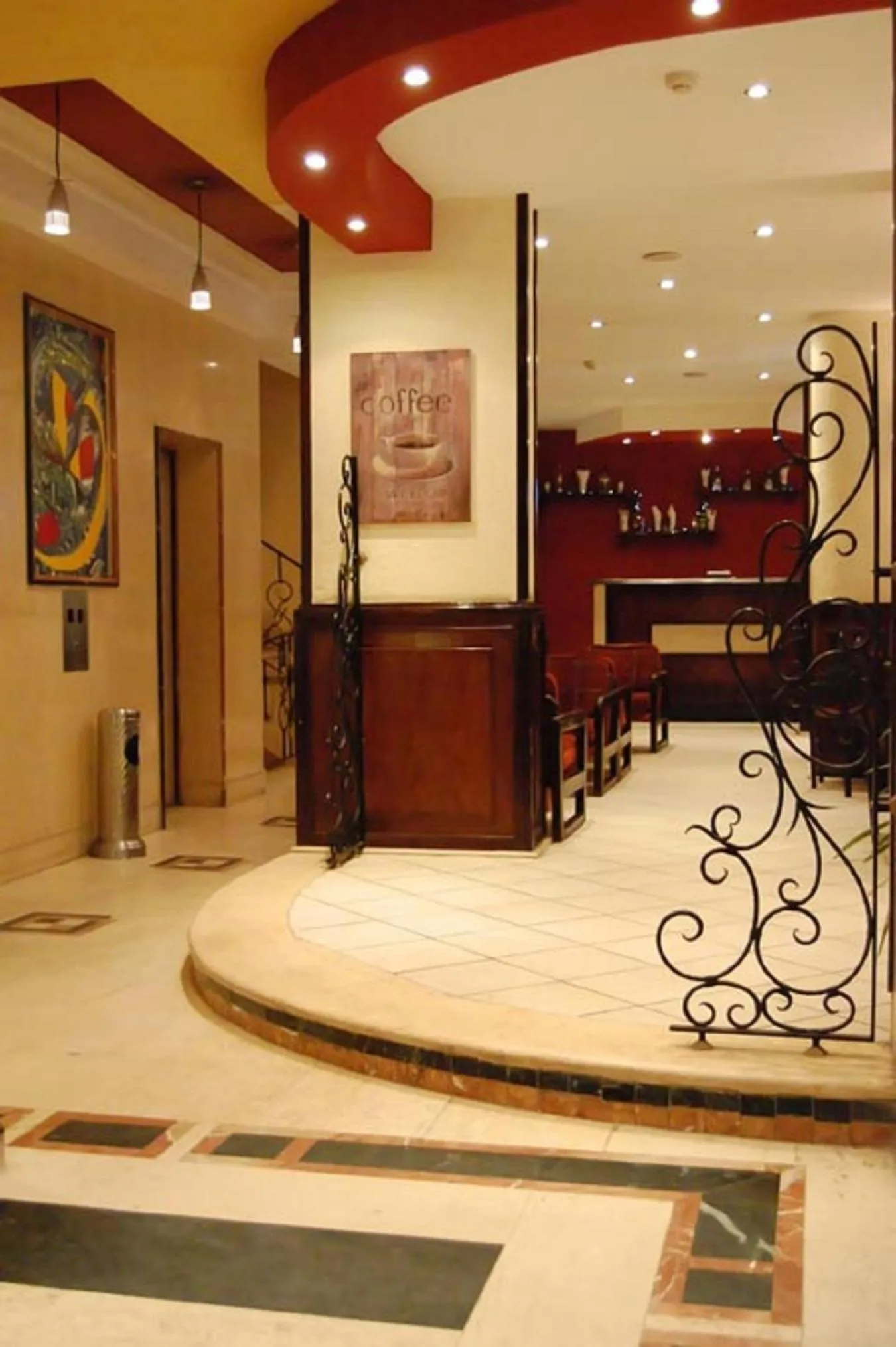 Lobby or reception in King Hotel Cairo