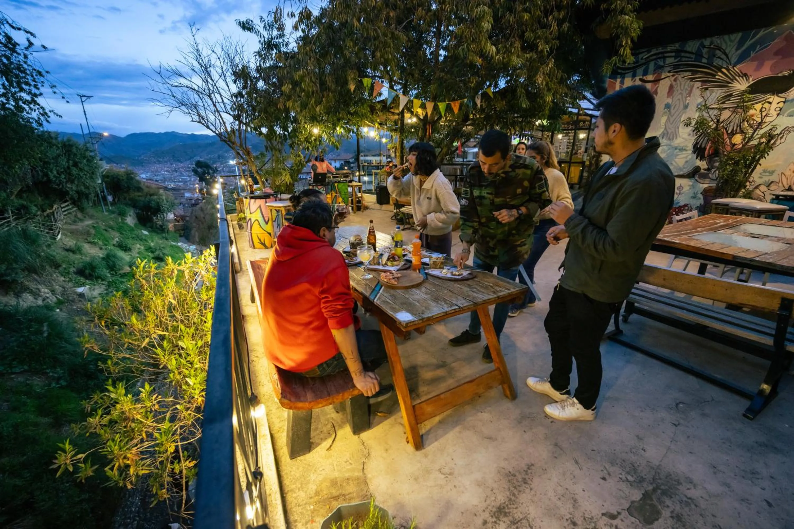 People in Supertramp Hostel Cusco
