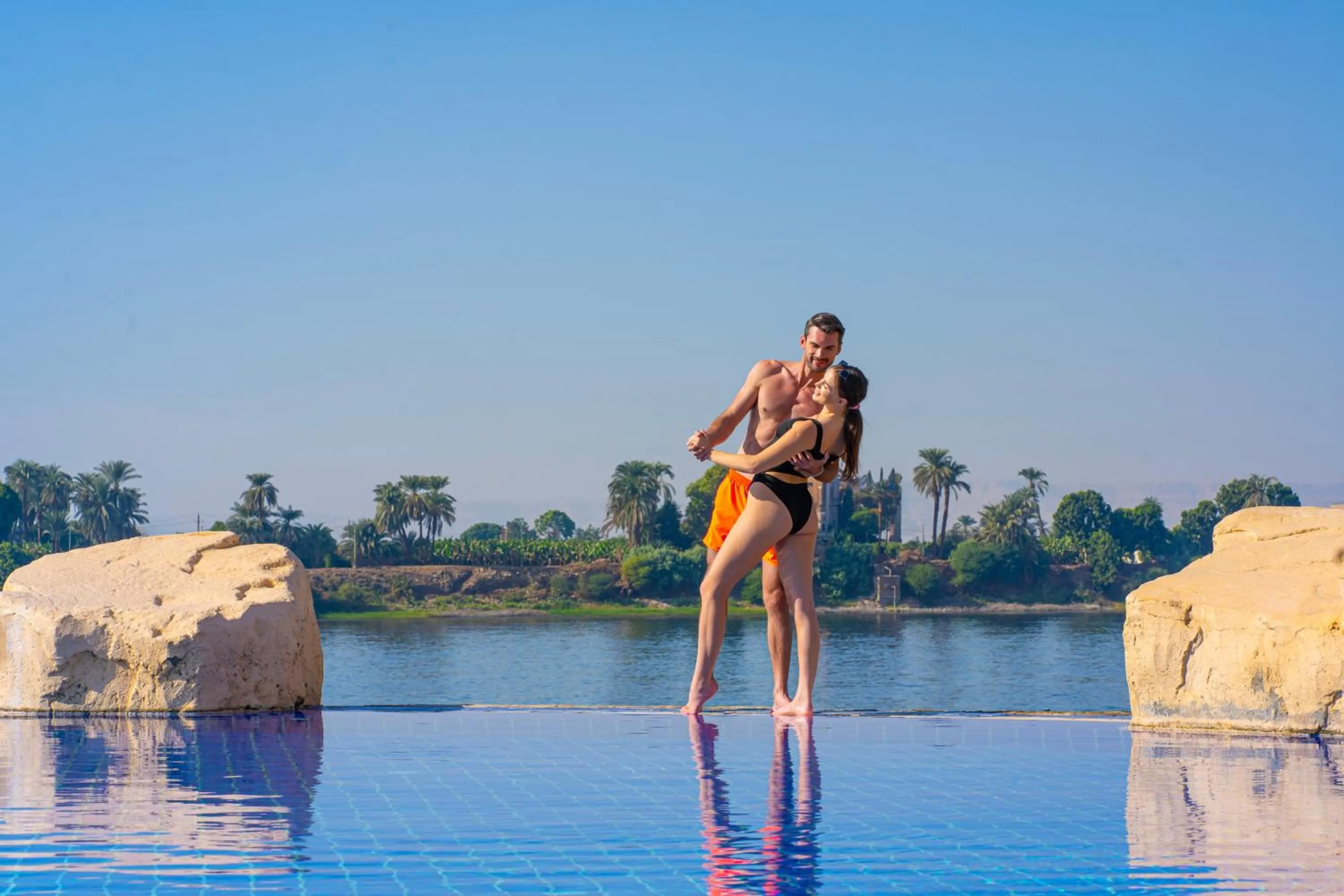 Swimming pool in Jolie Ville Hotel & Spa Kings Island Luxor