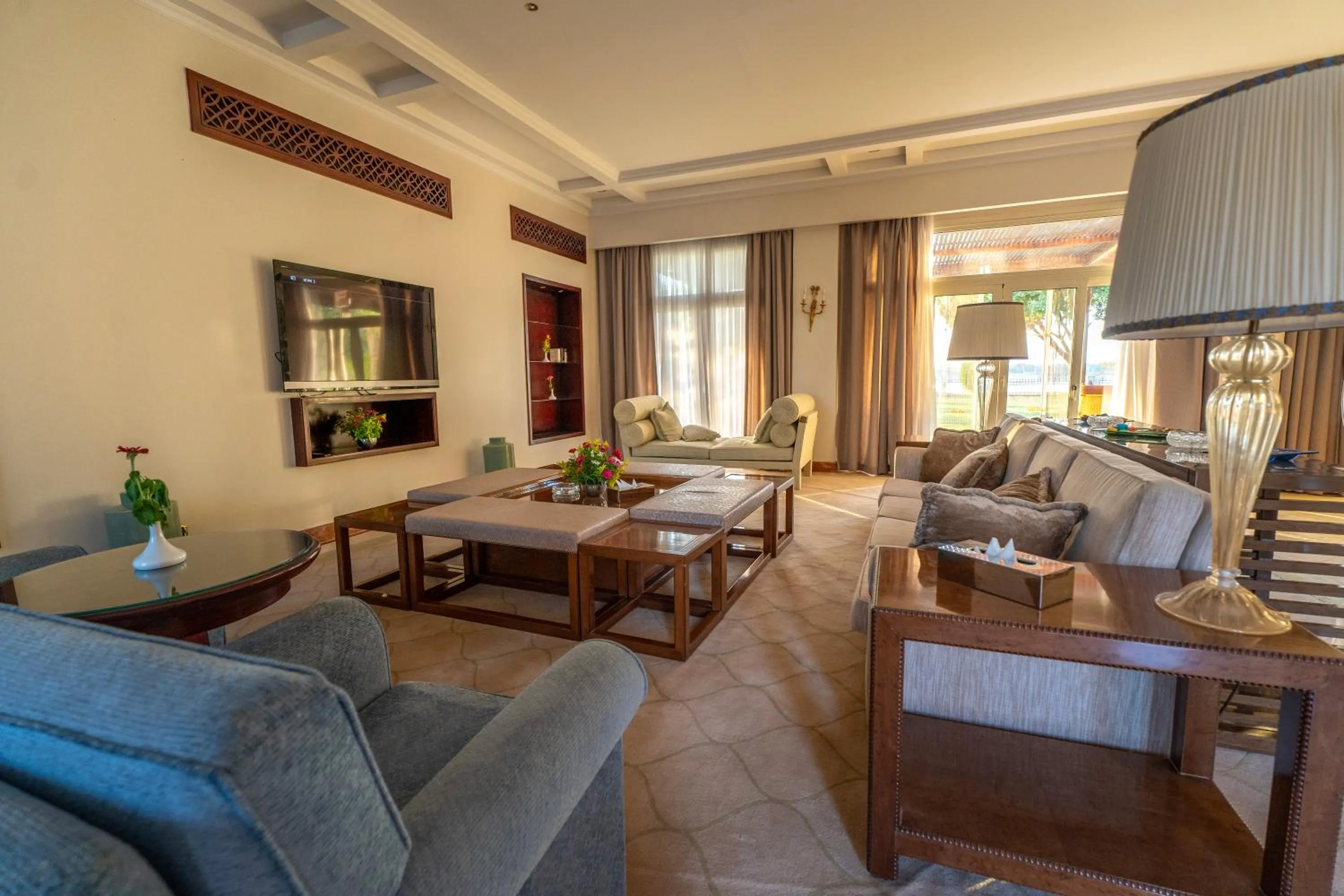 Living room in Jolie Ville Hotel & Spa Kings Island Luxor