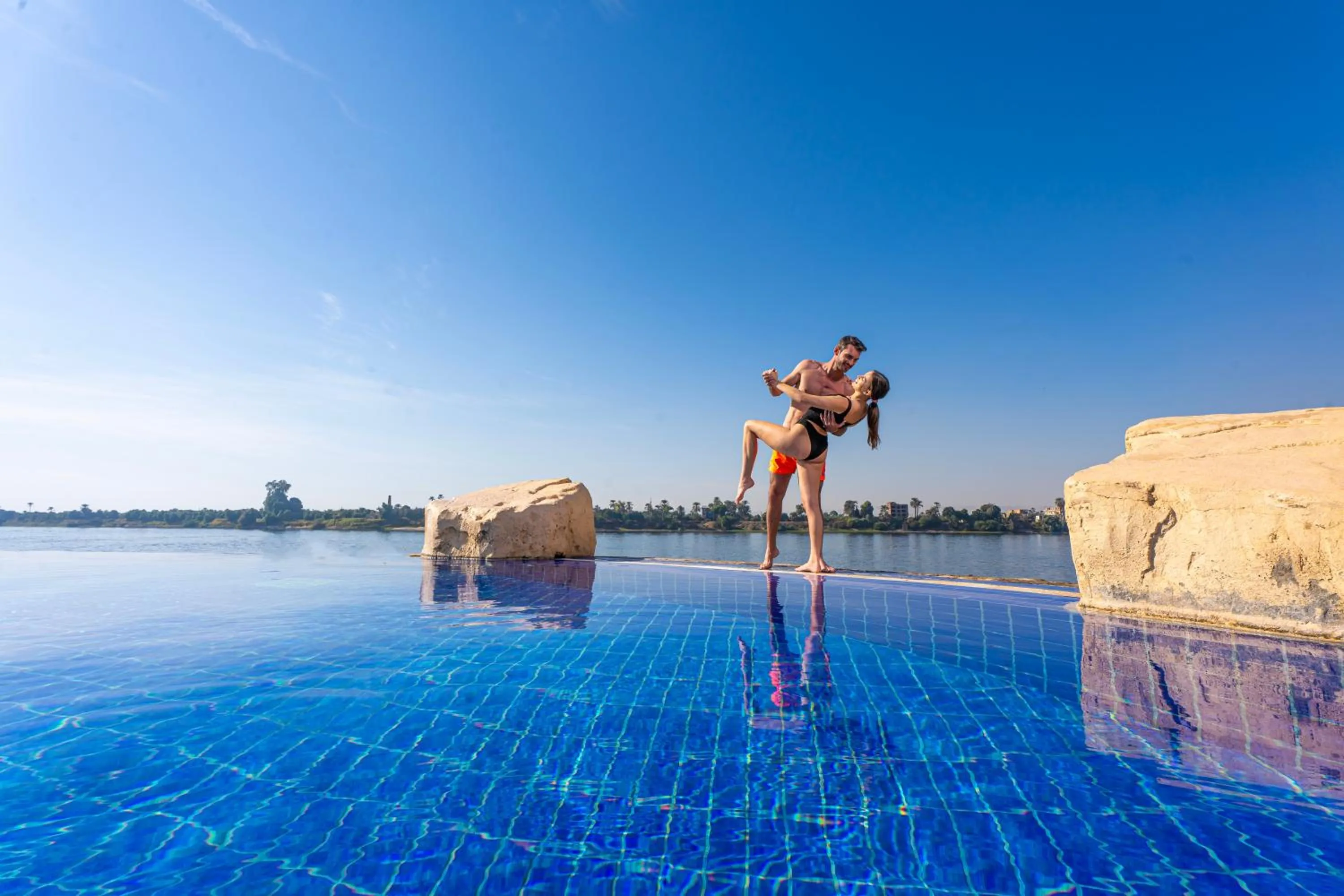 Swimming pool in Jolie Ville Hotel & Spa Kings Island Luxor