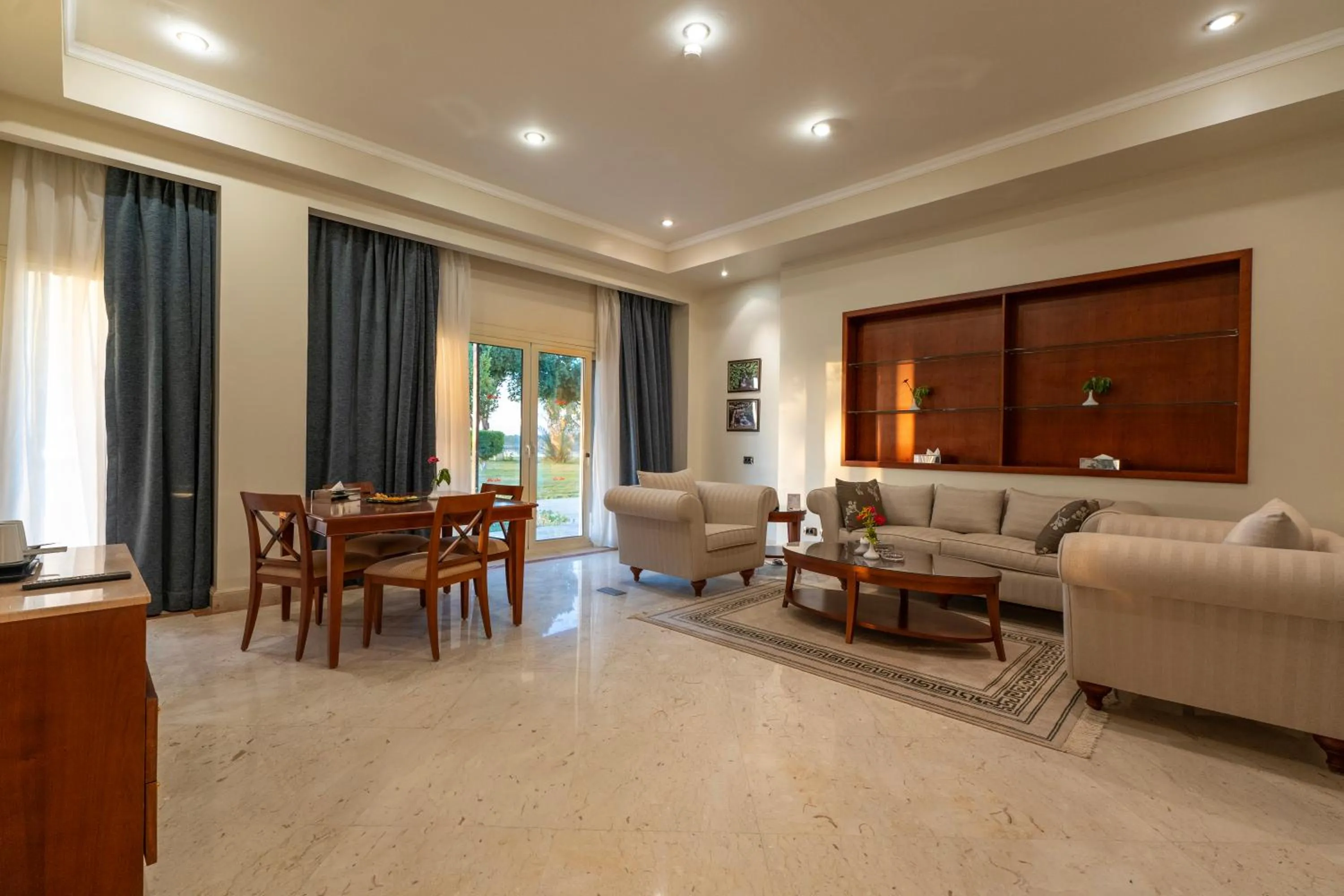 Living room in Jolie Ville Hotel & Spa Kings Island Luxor