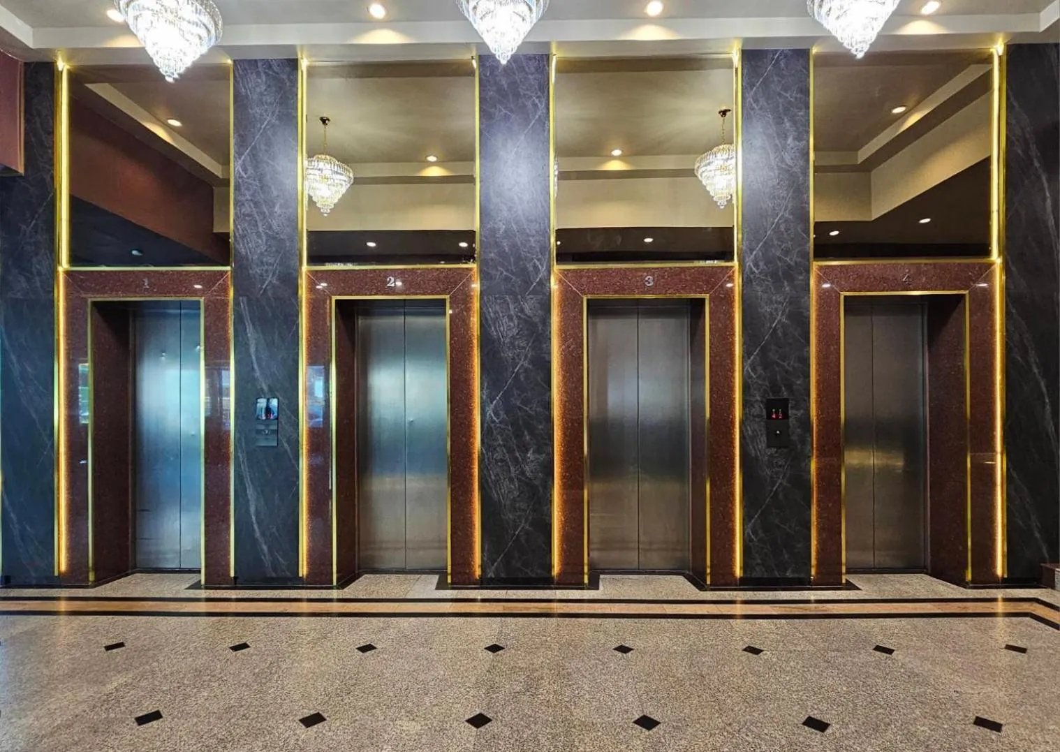 elevator in Boutique City Hotel