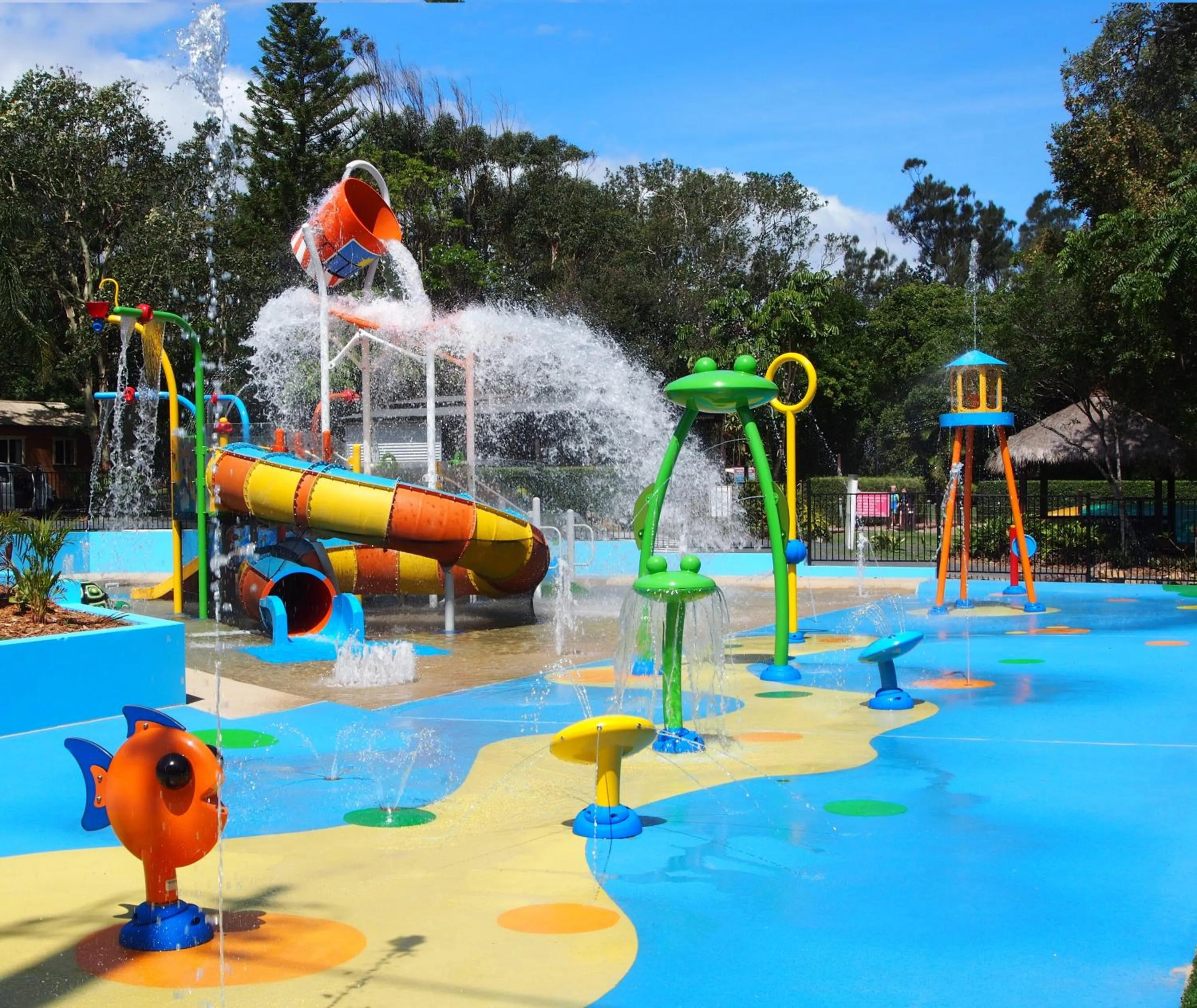 Aqua park in Discovery Parks - Emerald Beach