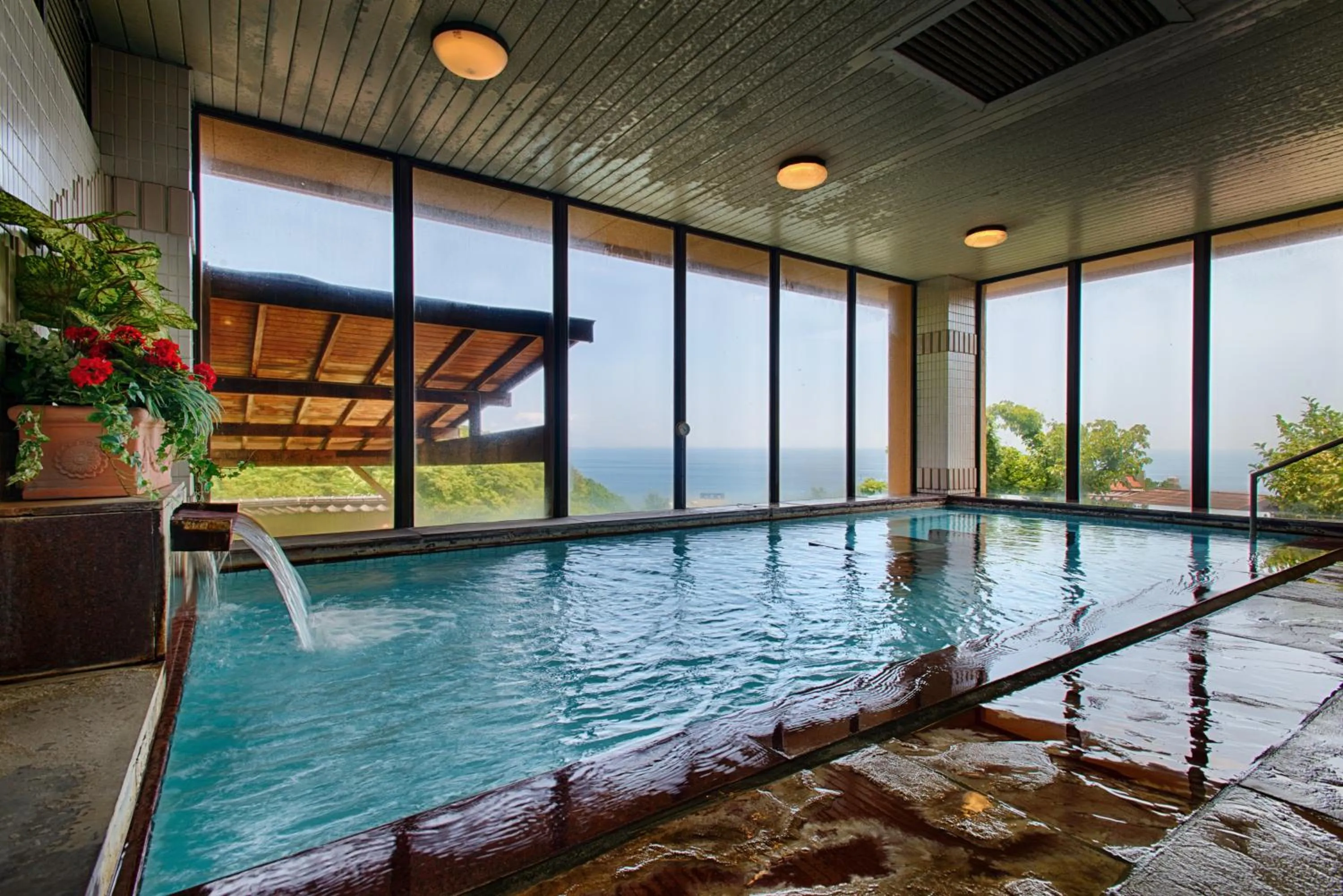 Hot Spring Bath in Atagawa Prince Hotel