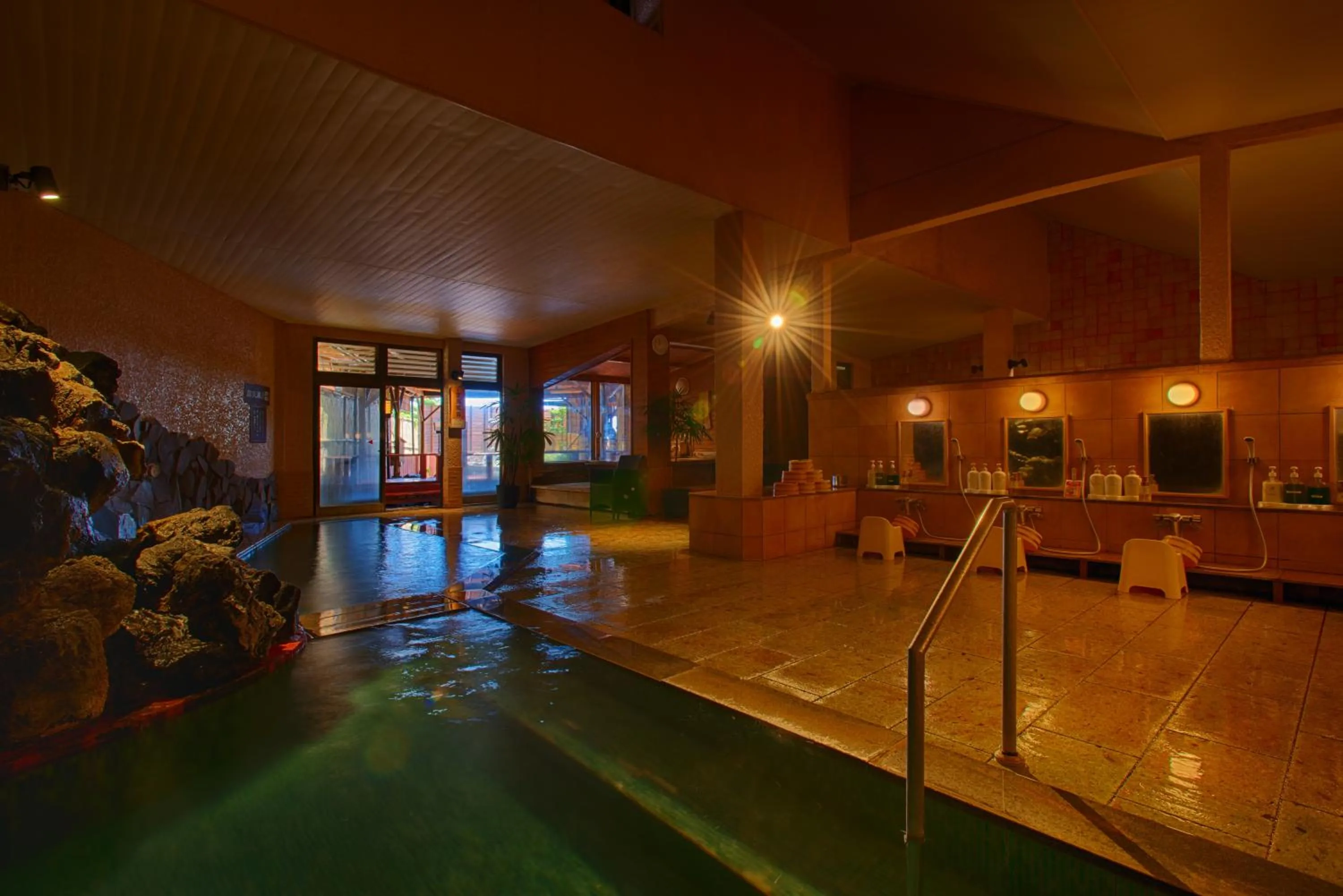 Hot Spring Bath in Atagawa Prince Hotel