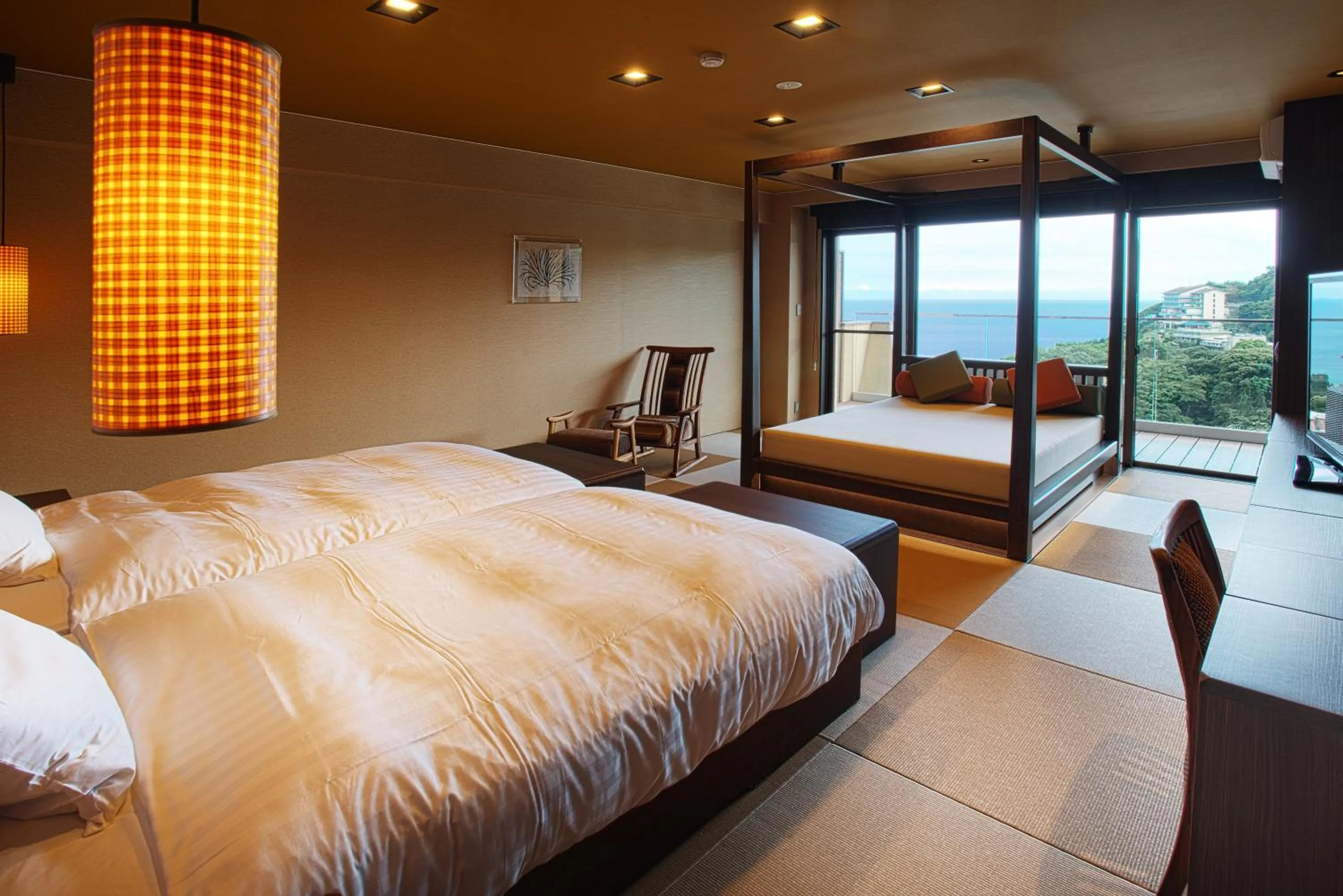 Bed in Atagawa Prince Hotel