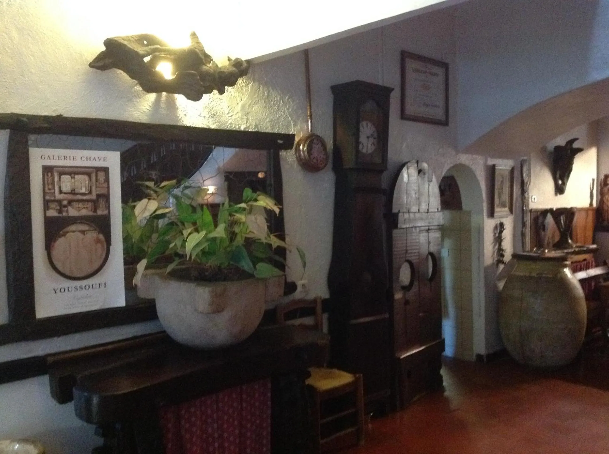 Decorative detail in Auberge des Seigneurs