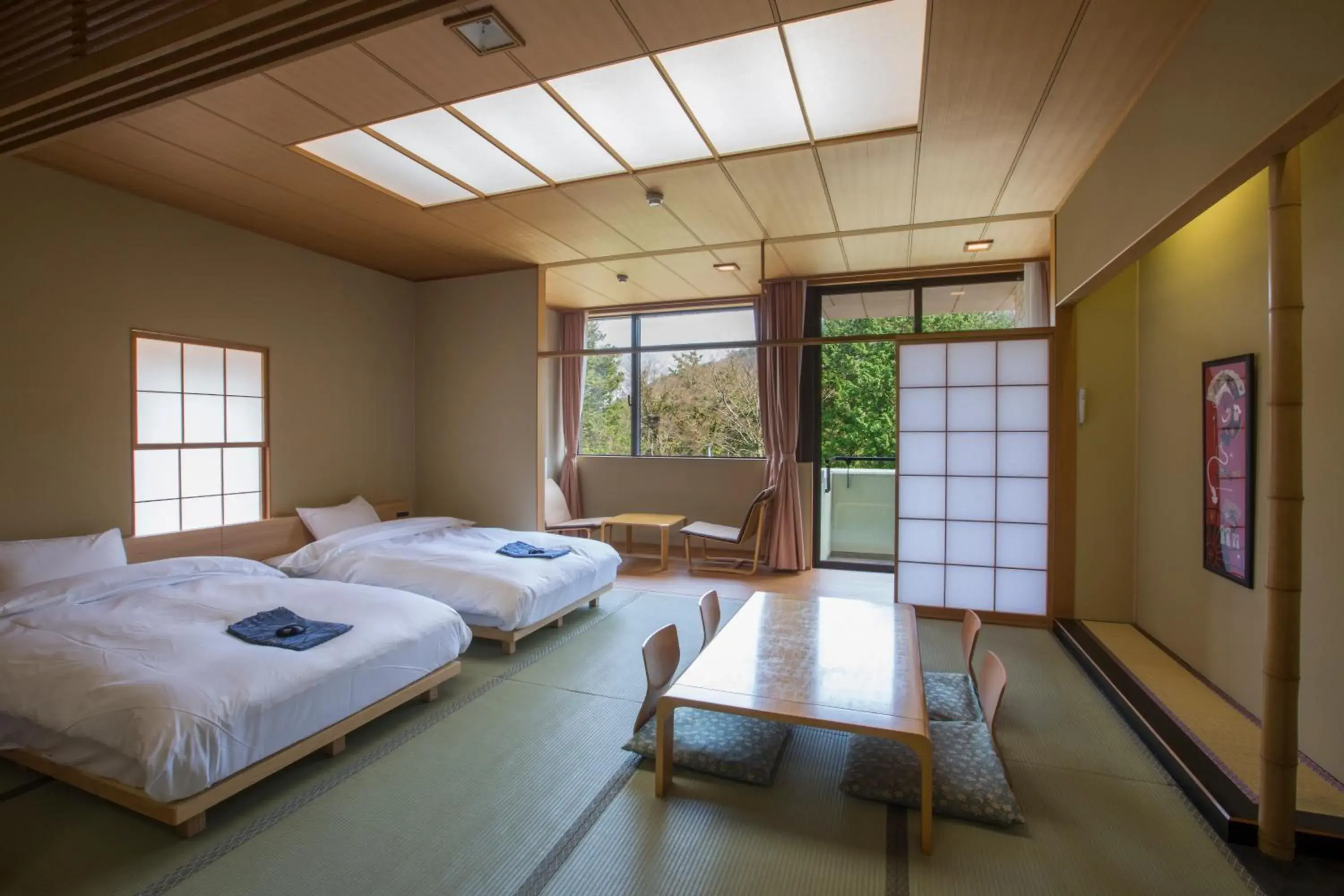 Photo of the whole room, Bed in Hakone Kowakien Miyamafurin Photo of the whole room, Bed in Hakone Kowakien Miyamafurin