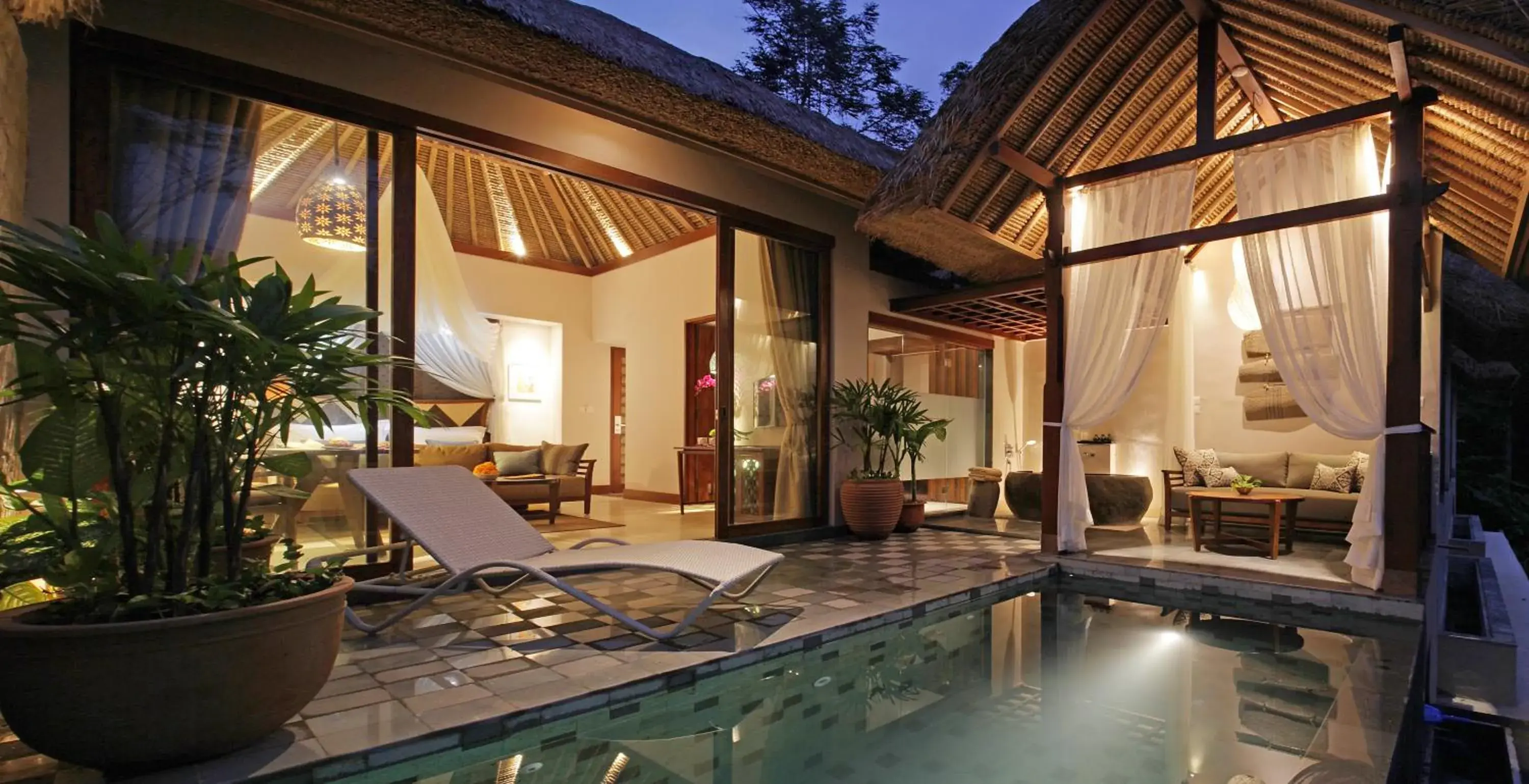 Balcony/Terrace, Swimming Pool in Tejaprana Resort & Spa - CHSE Certified