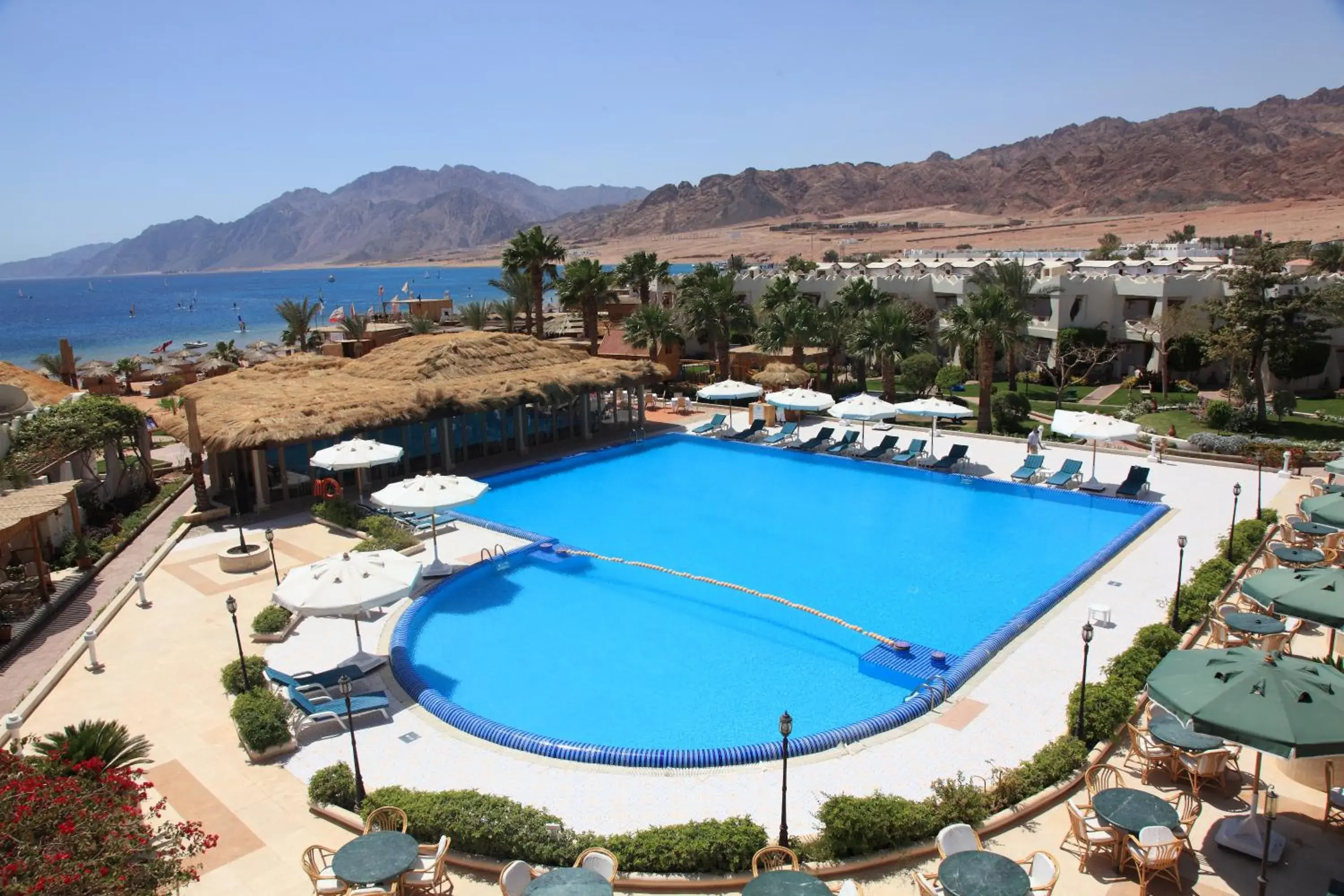 Pool view in Swiss Inn Resort Dahab Pool view in Swiss Inn Resort Dahab