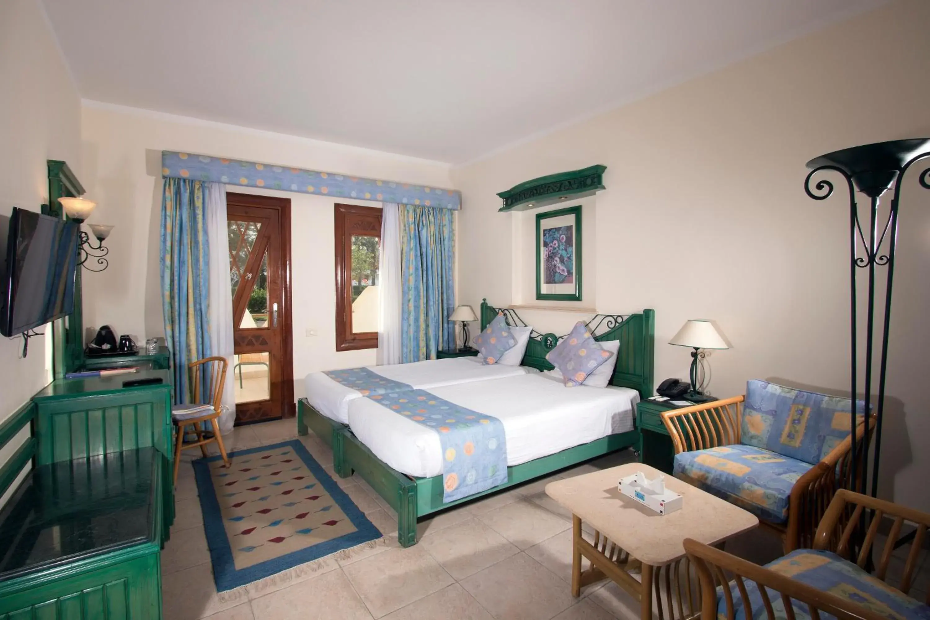 Garden view, Bed in Swiss Inn Resort Dahab Garden view, Bed in Swiss Inn Resort Dahab