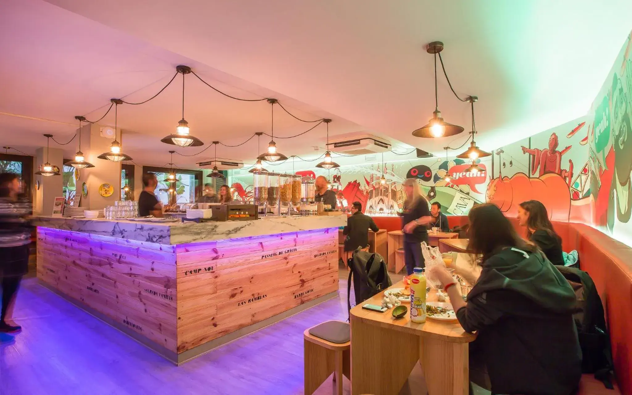 Lounge or bar in Yeah Barcelona Hostel Lounge or bar in Yeah Barcelona Hostel