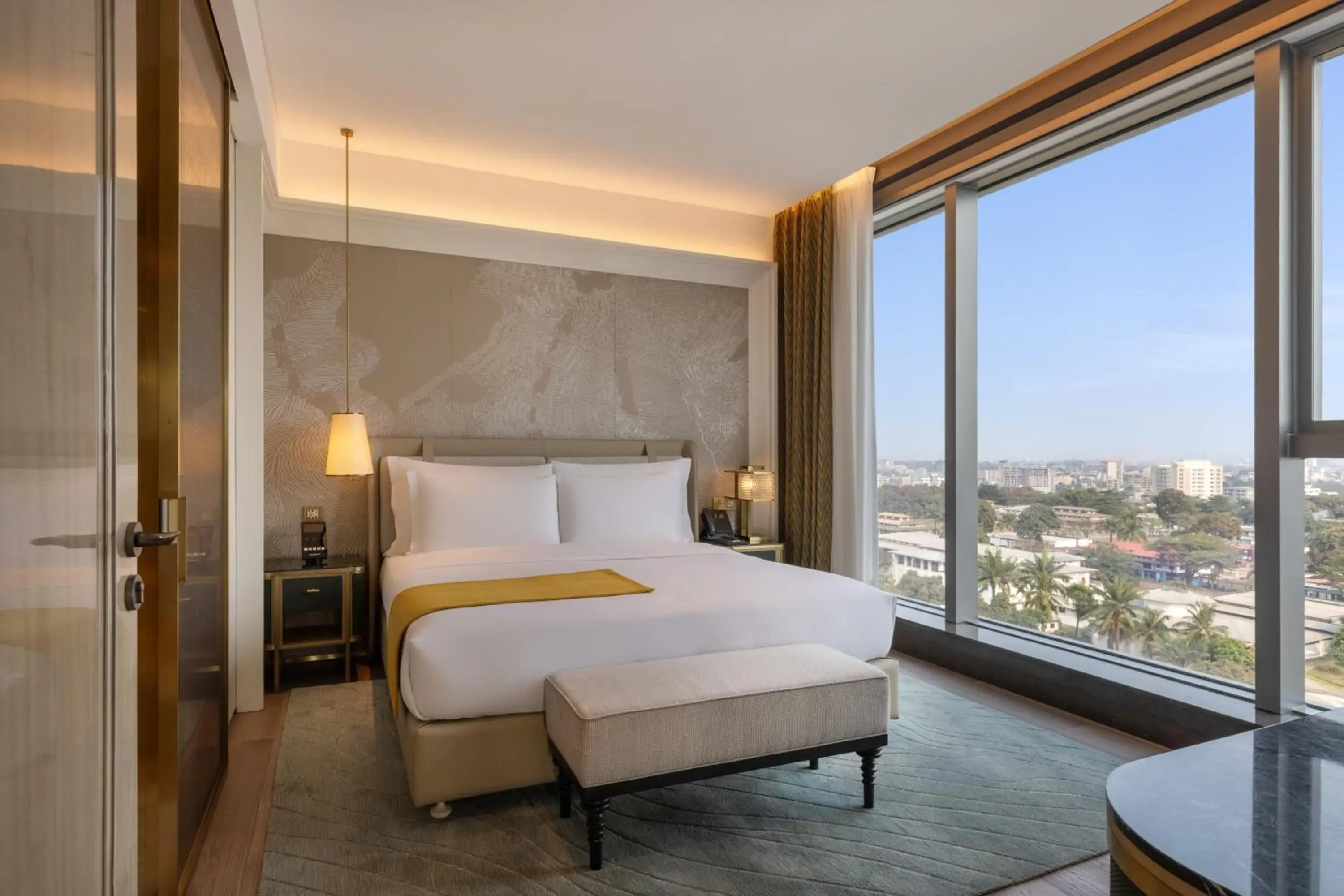 Bed in Fleuve Congo Hotel By Blazon Hotels Bed in Fleuve Congo Hotel By Blazon Hotels