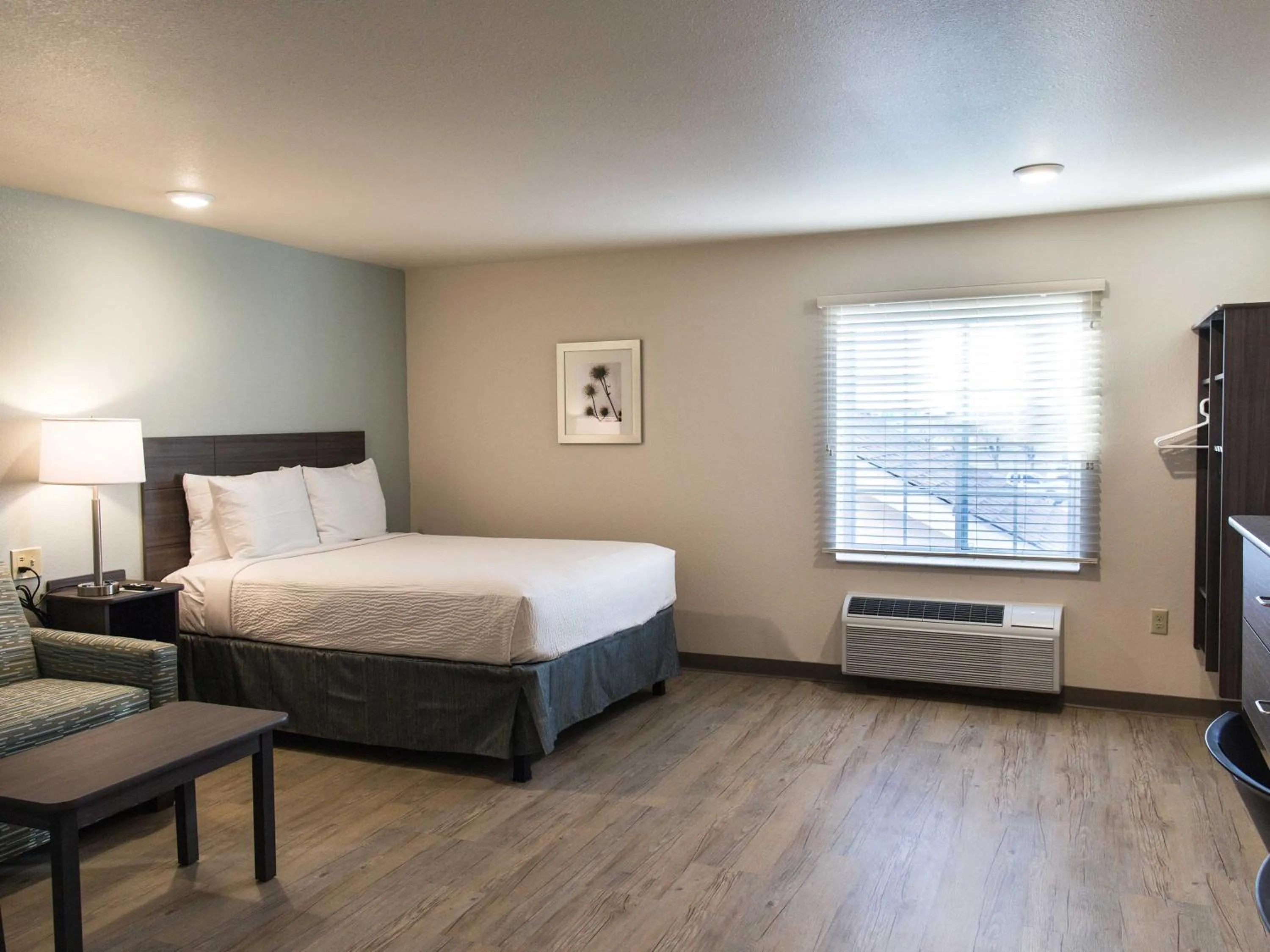 Bedroom, Bed in WoodSpring Suites Broken Arrow