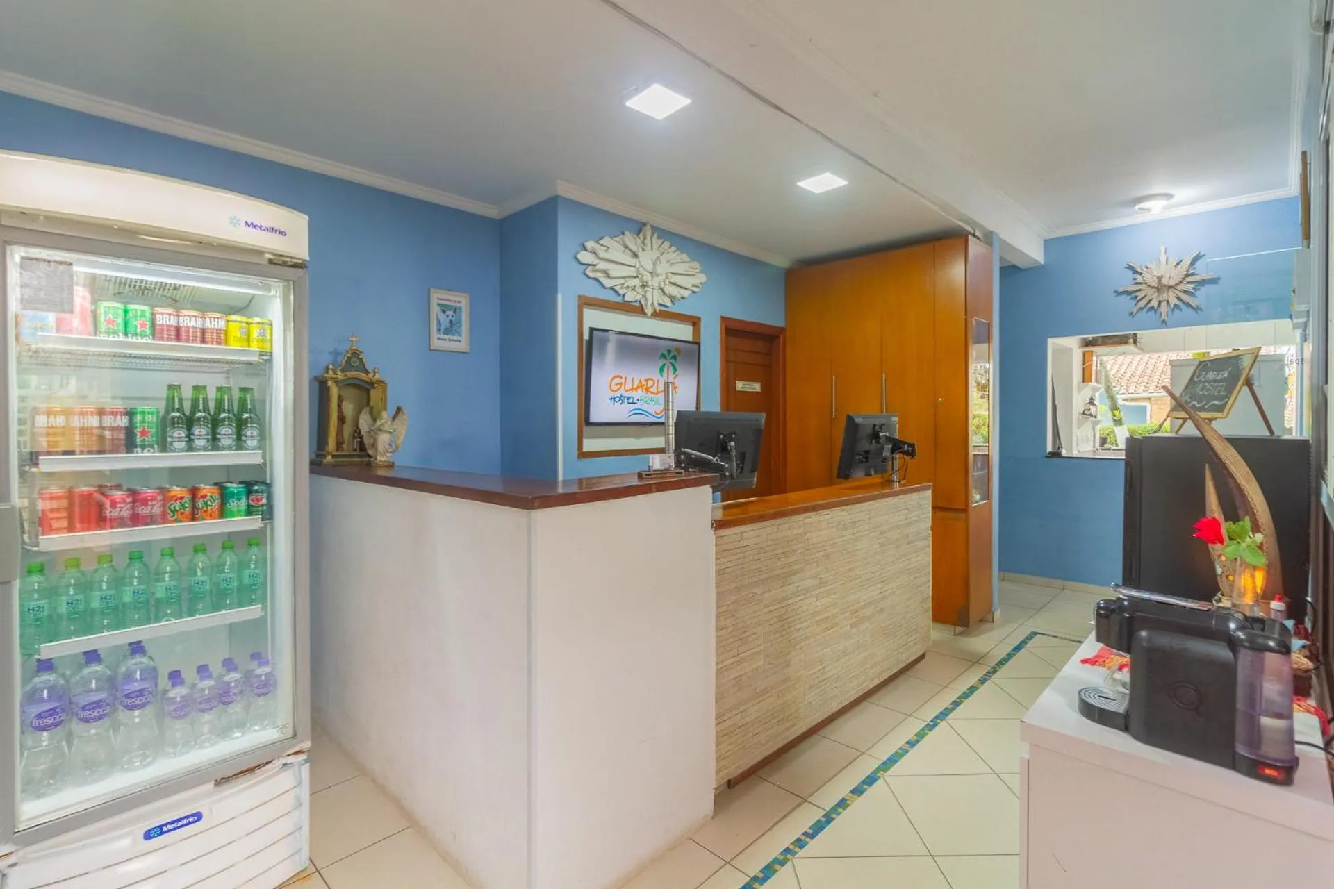 Lobby or reception in Guarujá Hostel